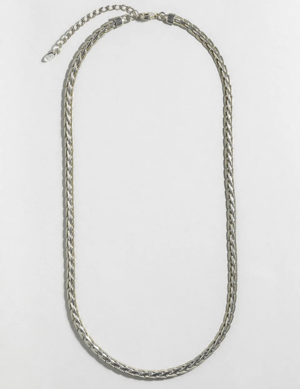 louise-damas-collier-la-tresse-collier-maille-plate-tress-e-fini-cisel image 1