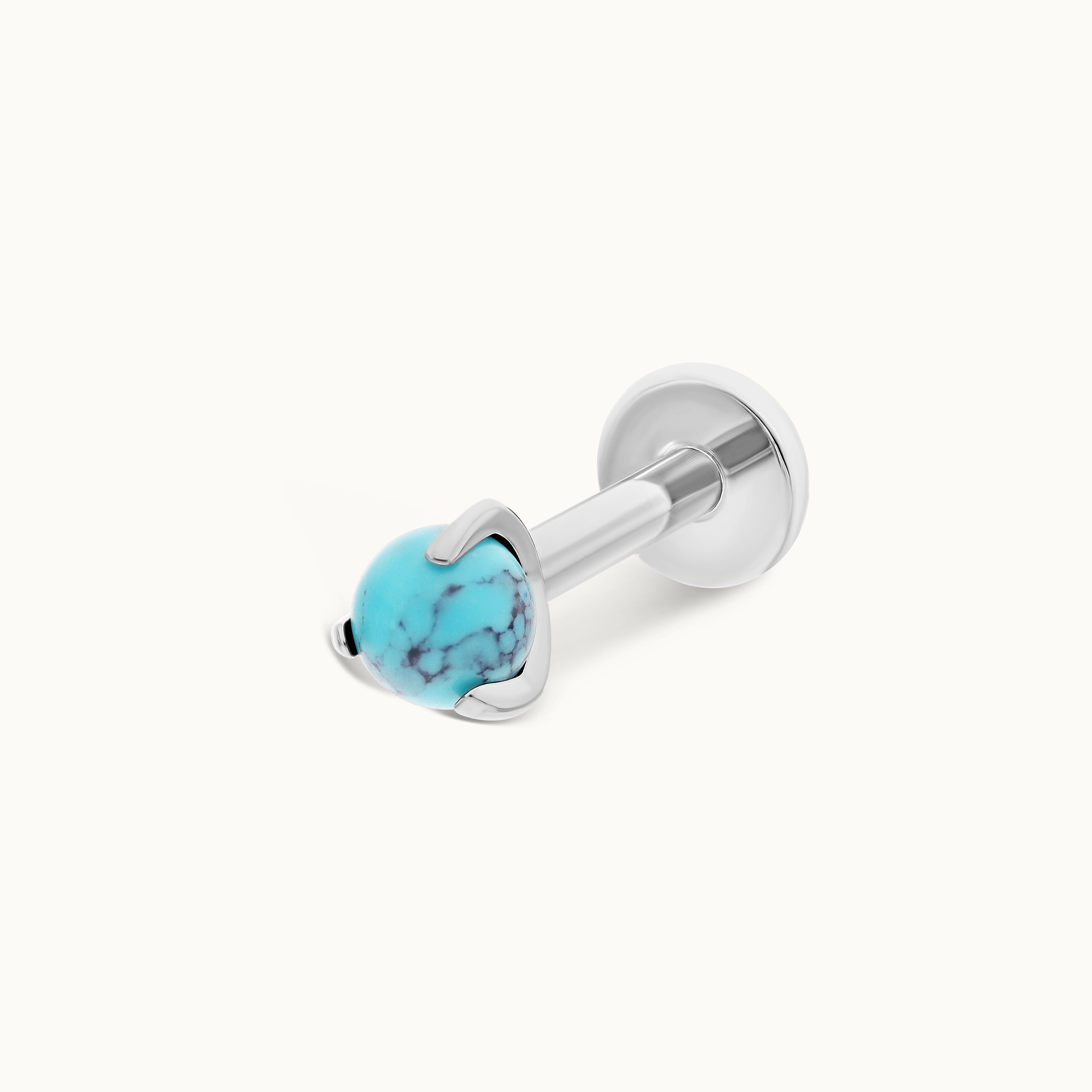 obsidian-piercing-boule-griff-e-turquoise-embout-titane-sertissage-griffes-turqu image 4