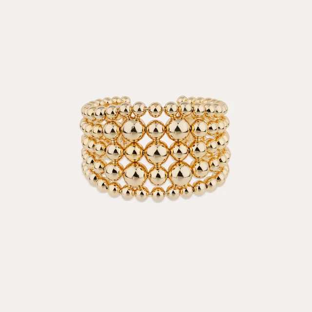 gas-bijoux-bracelet-manchette-multiperla-dor-perles-or-fin image 1
