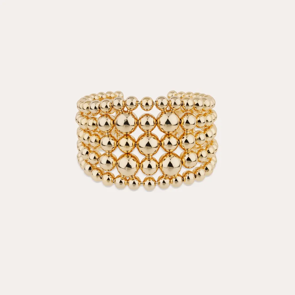 gas-bijoux-bracelet-manchette-multiperla-dor-perles-or-fin image 1