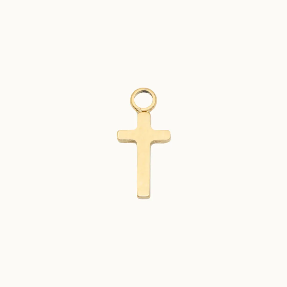 obsidian-piercing-satauro-charm-croix-titane-pour-anneau-1-2-mm image 1