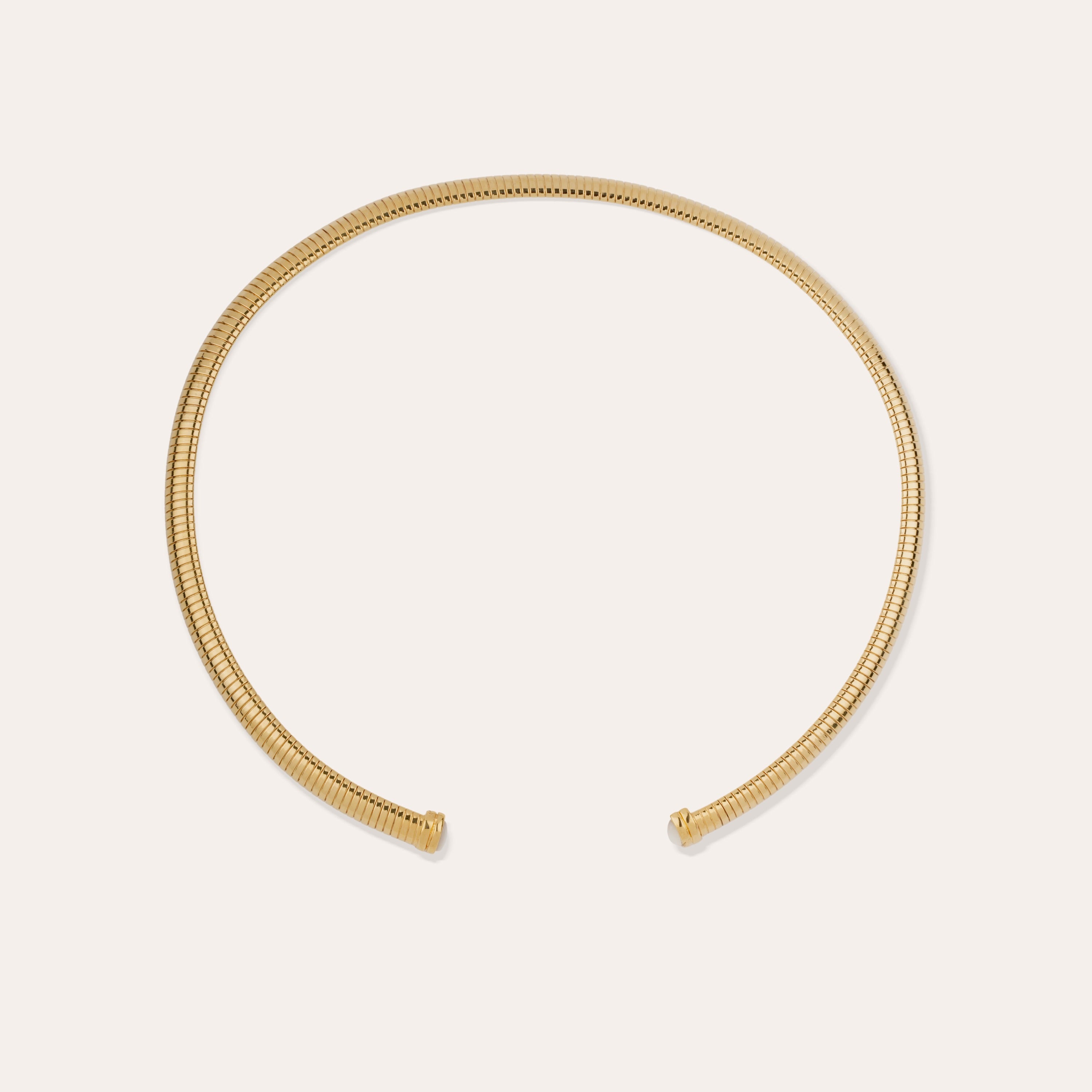 gas-bijoux-collier-antigone-torque-dor-l-or-fin-maille-tubogas-et-nacre-blanche image 1