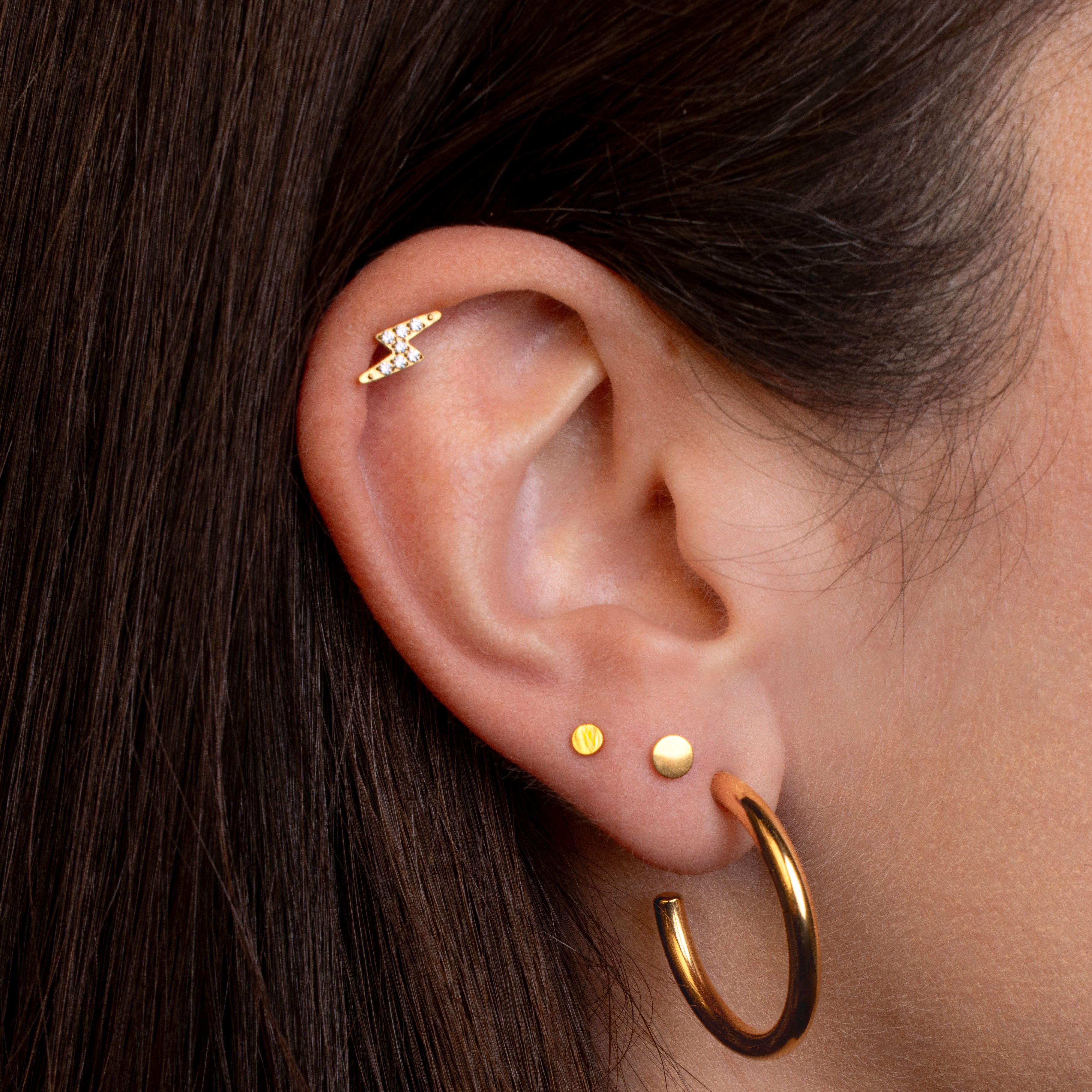 obsidian-piercing-disque-embout-disque-lisse-minimaliste-titane image 2
