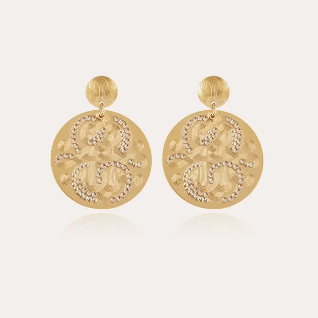 gas-bijoux-boucles-d-oreilles-diva-strass-grand-mod-le-dor-es-l-or-fin image 1