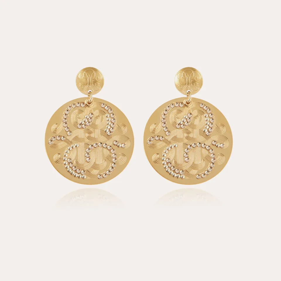 gas-bijoux-boucles-d-oreilles-diva-strass-grand-mod-le-dor-es-l-or-fin image 1