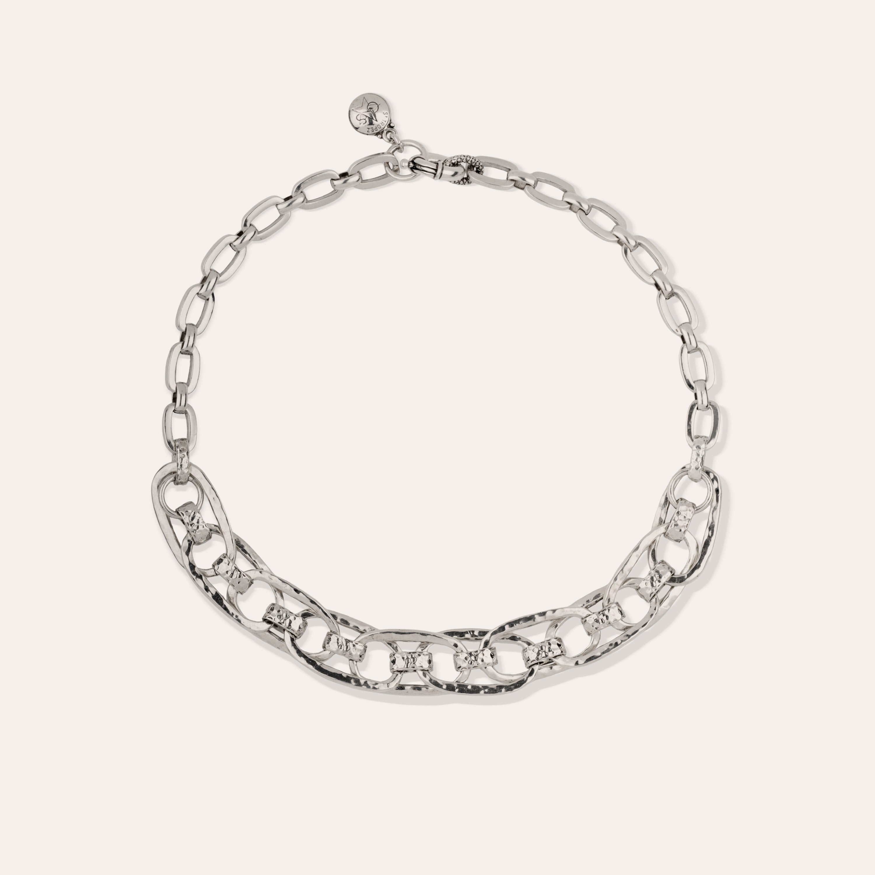 gas-bijoux-collier-maille-ovale-multi-argent image 1