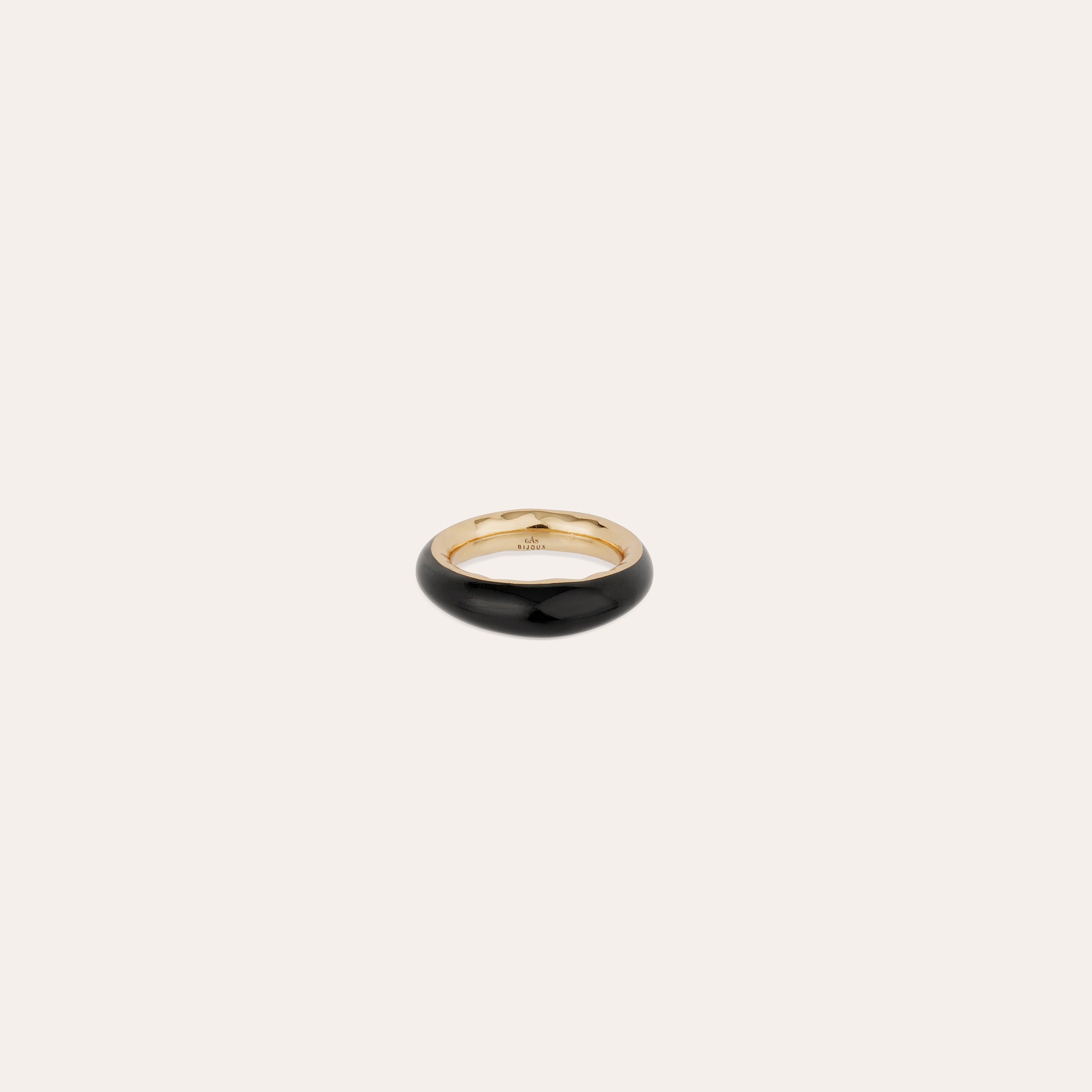 gas-bijoux-bague-selva-ac-tate-noir-dor-e-l-or-fin image 1