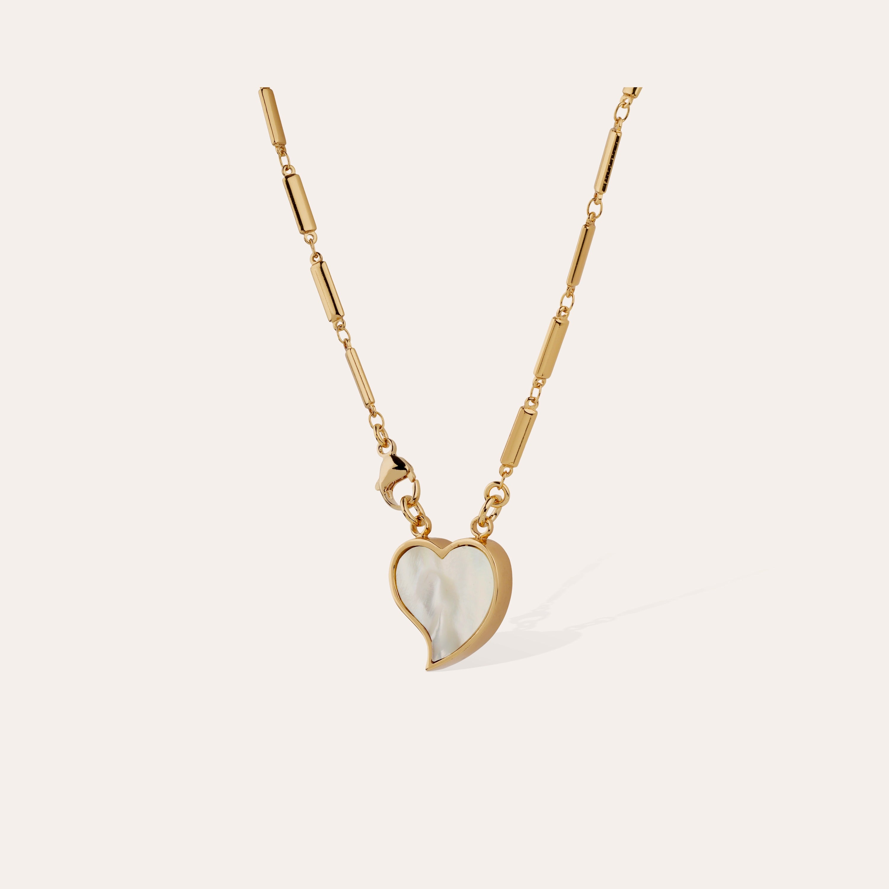 gas-bijoux-collier-mirage-coeur-petit-mod-le-dor-pendentif-c-ur-en-nacre-blanche image 2