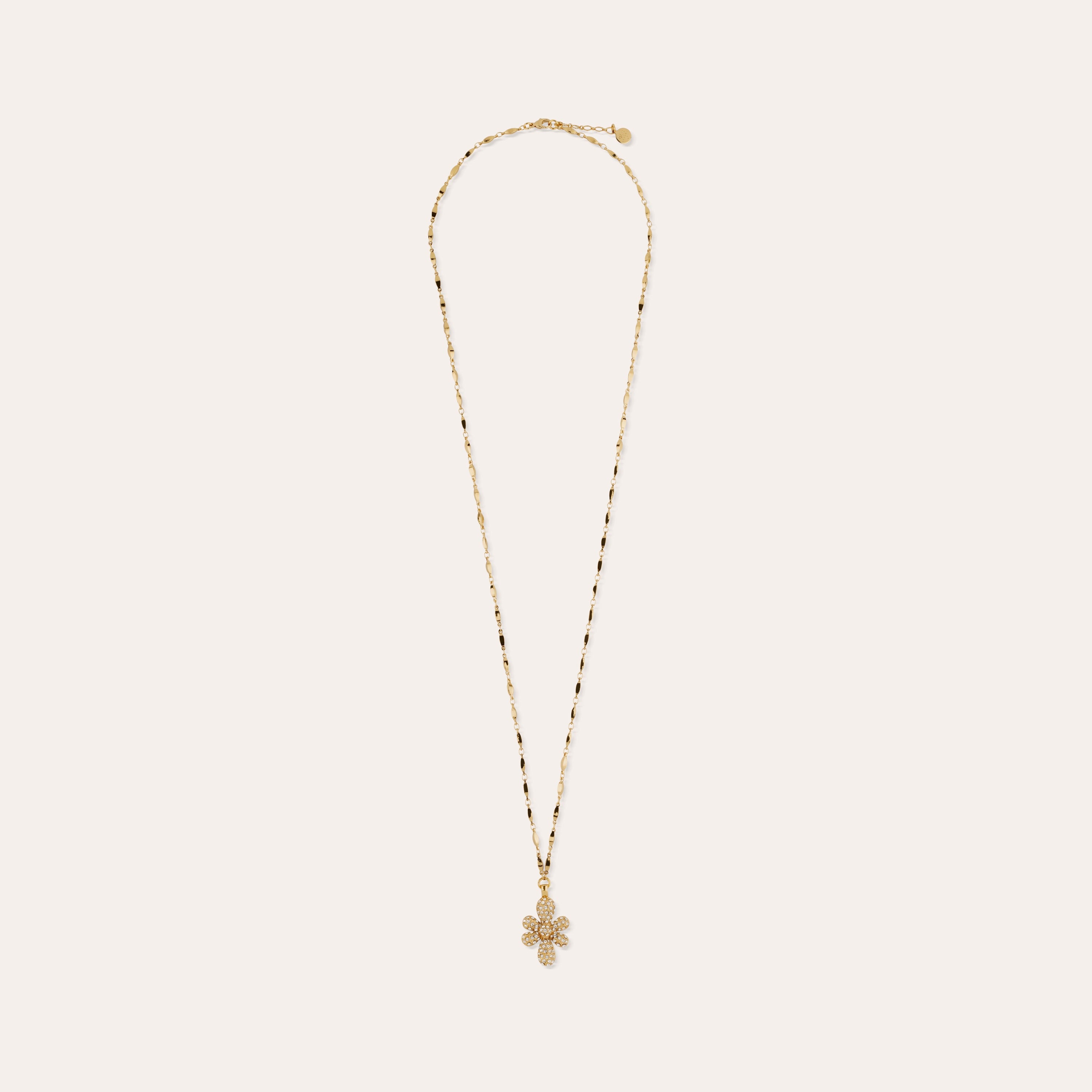 gas-bijoux-sautoir-agapa-strass-fleur-en-relief-pav-e-dor-e-l-or-fin-longue-cha- image 4