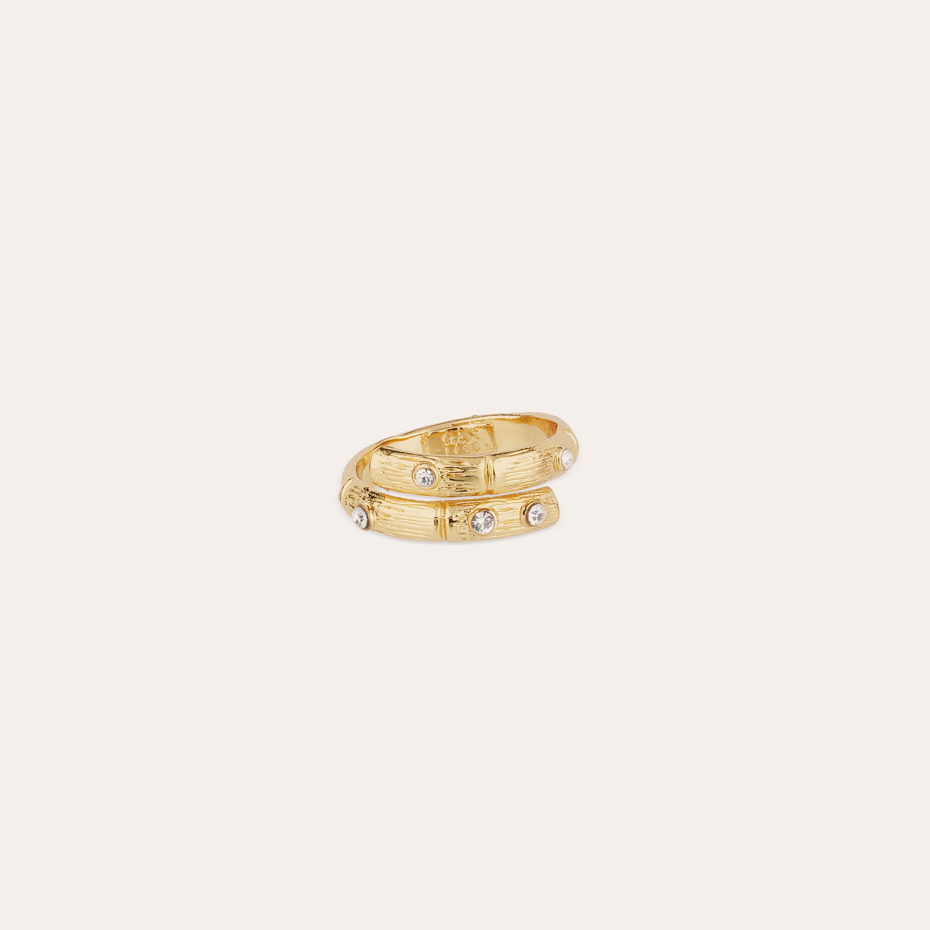 gas-bijoux-bague-bambini-liane-strass-dor-e-l-or-fin-stri-e-cabochons-strass-cri image 1