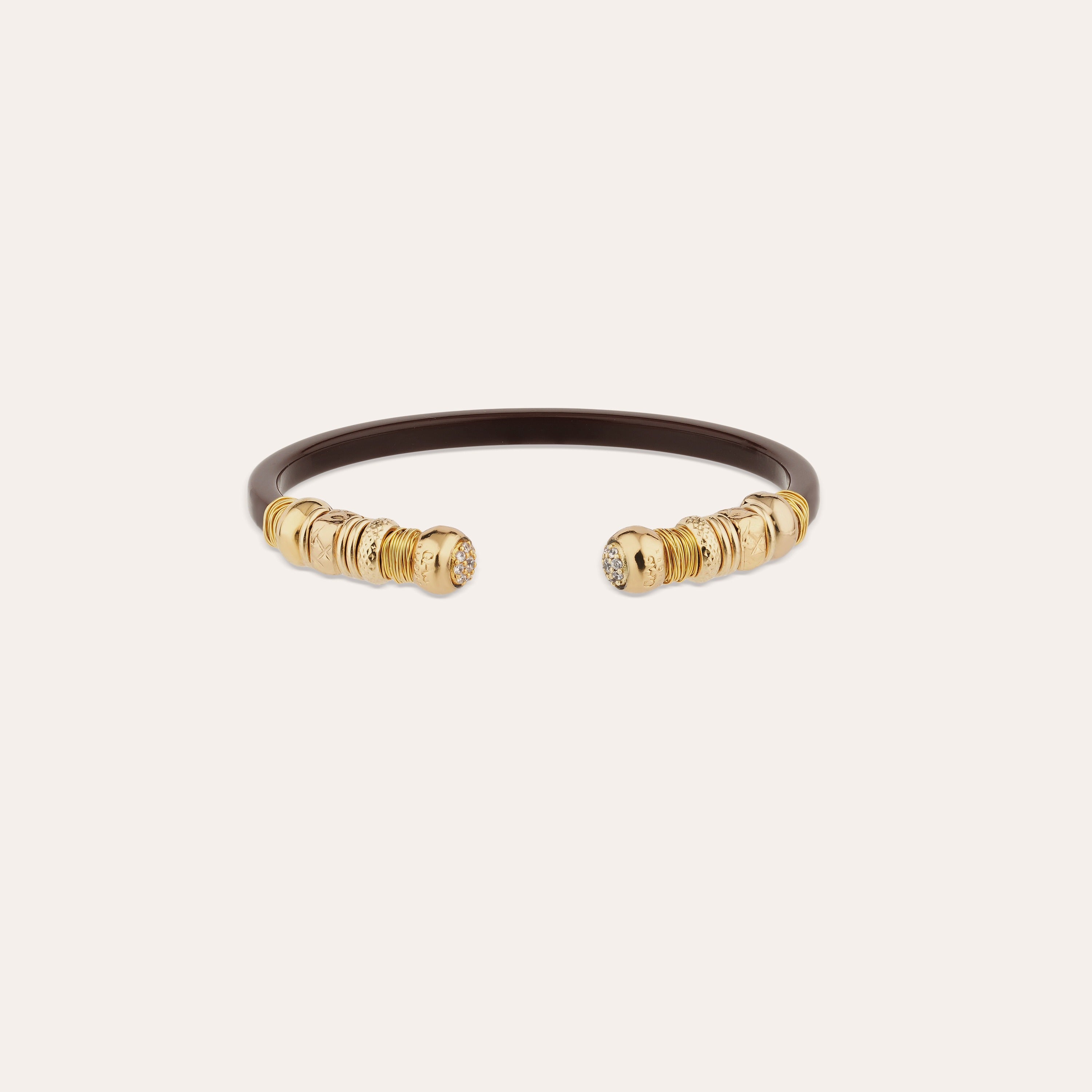 gas-bijoux-bracelet-sari-strass-ac-tate-dor-marron image 1