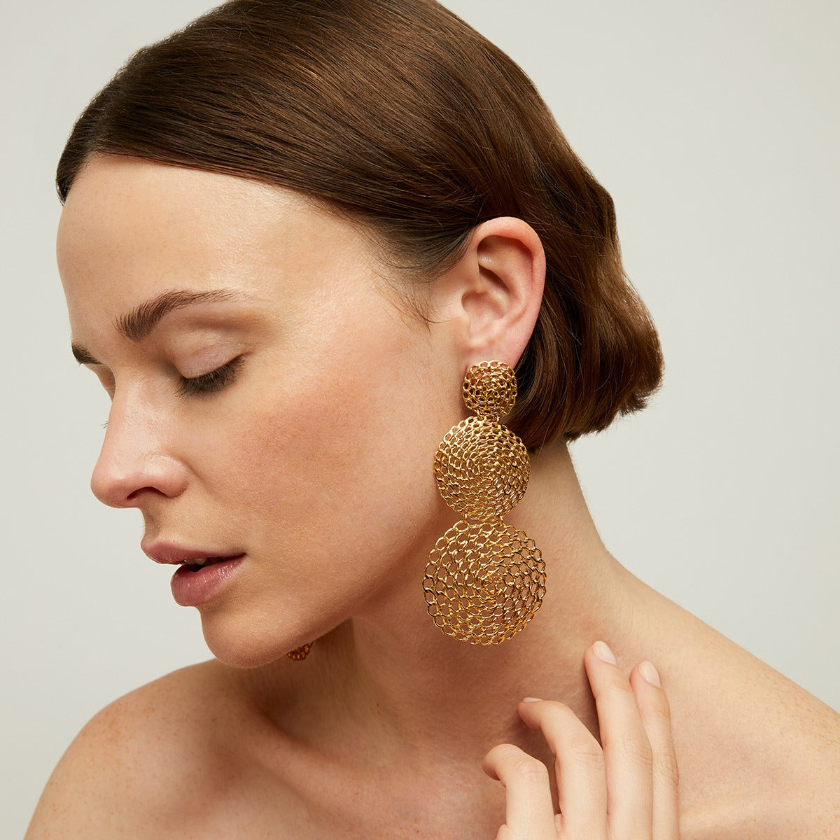 gas-bijoux-boucles-d-oreilles-onde-gourmette-double-dor-es image 2