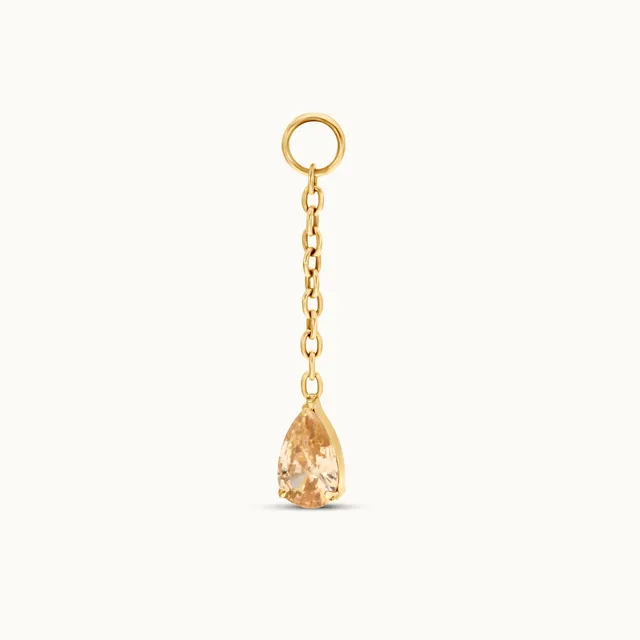 obsidian-piercing-mocaccino-charm-goutte-de-zircon-sur-fine-cha-ne-titane-ou-pvd image 1