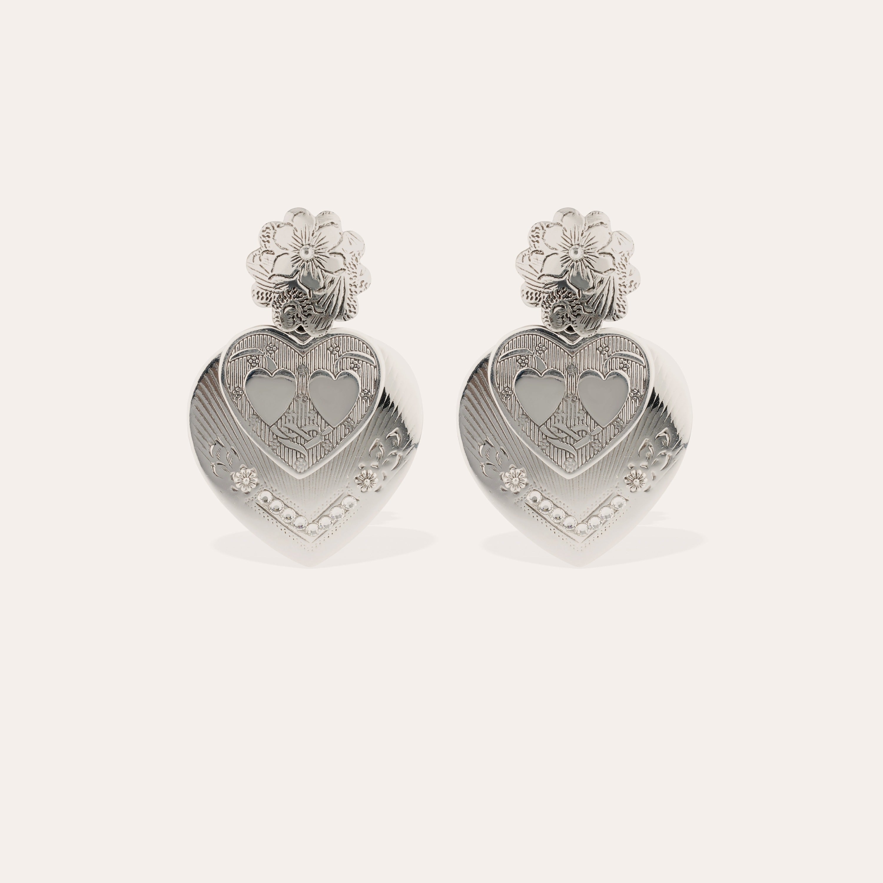 gas-bijoux-boucles-d-oreilles-pendantes-i-love-you-argent-es-c-urs-suspendus-gra image 1