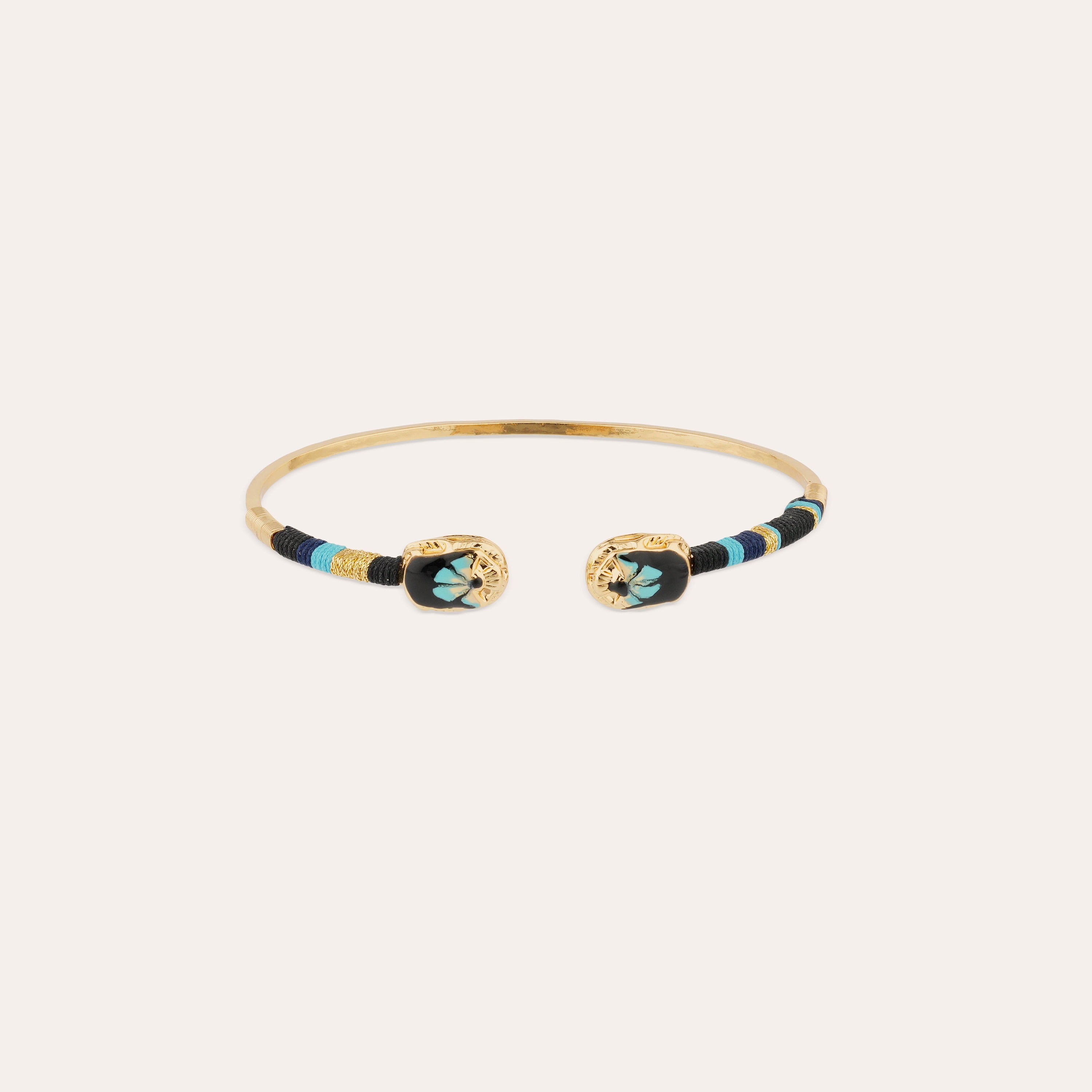 gas-bijoux-bracelet-duality-petit-scaramouche-dor-deux-scarab-es-maill-s-taille- image 1