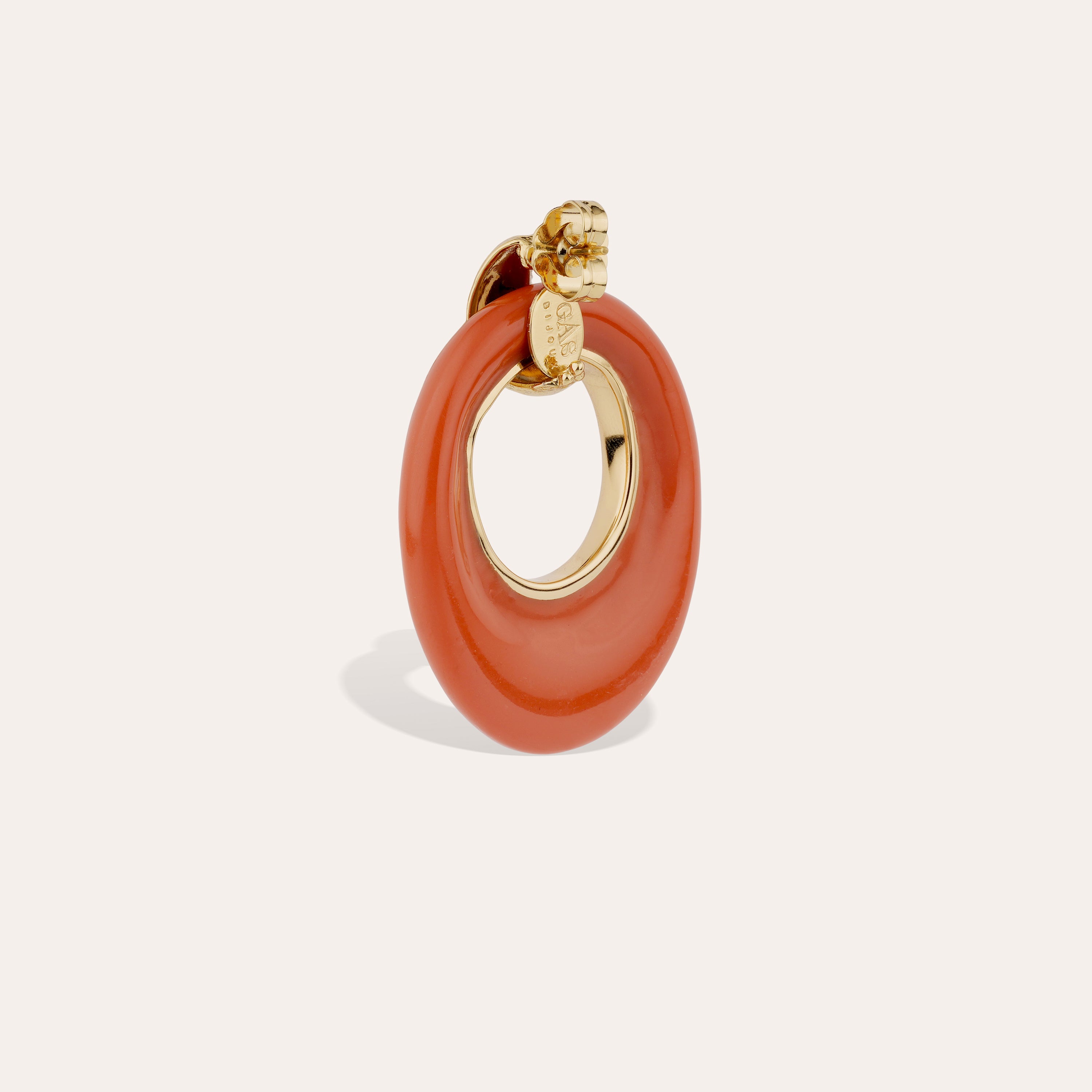 gas-bijoux-selva-boucles-d-oreilles-petit-mod-le-ac-tate-corail-puce-dor-e-marte image 3