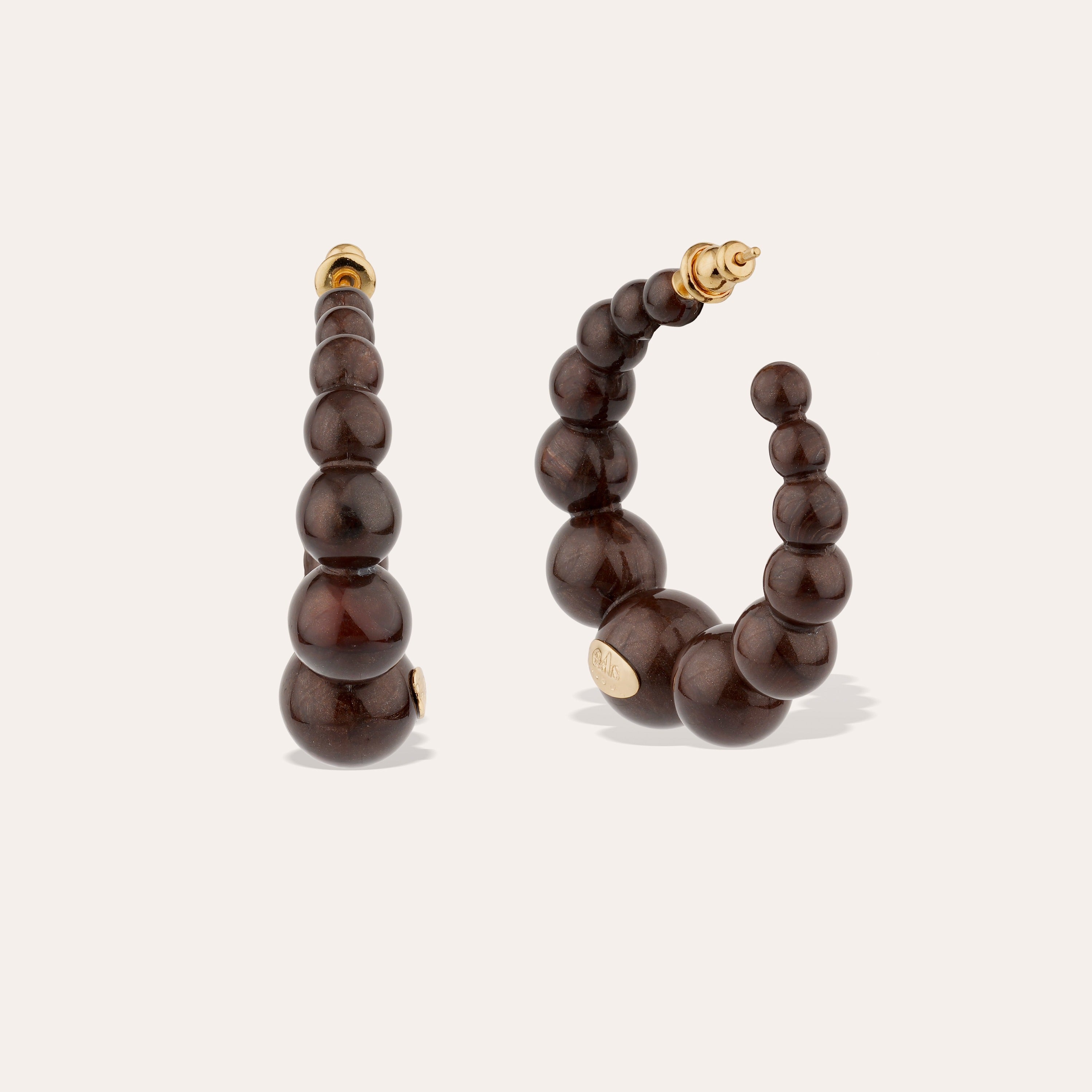 gas-bijoux-andy-petit-mod-le-marron-boucles-d-oreilles-cr-oles-ac-tate-d-grad image 2