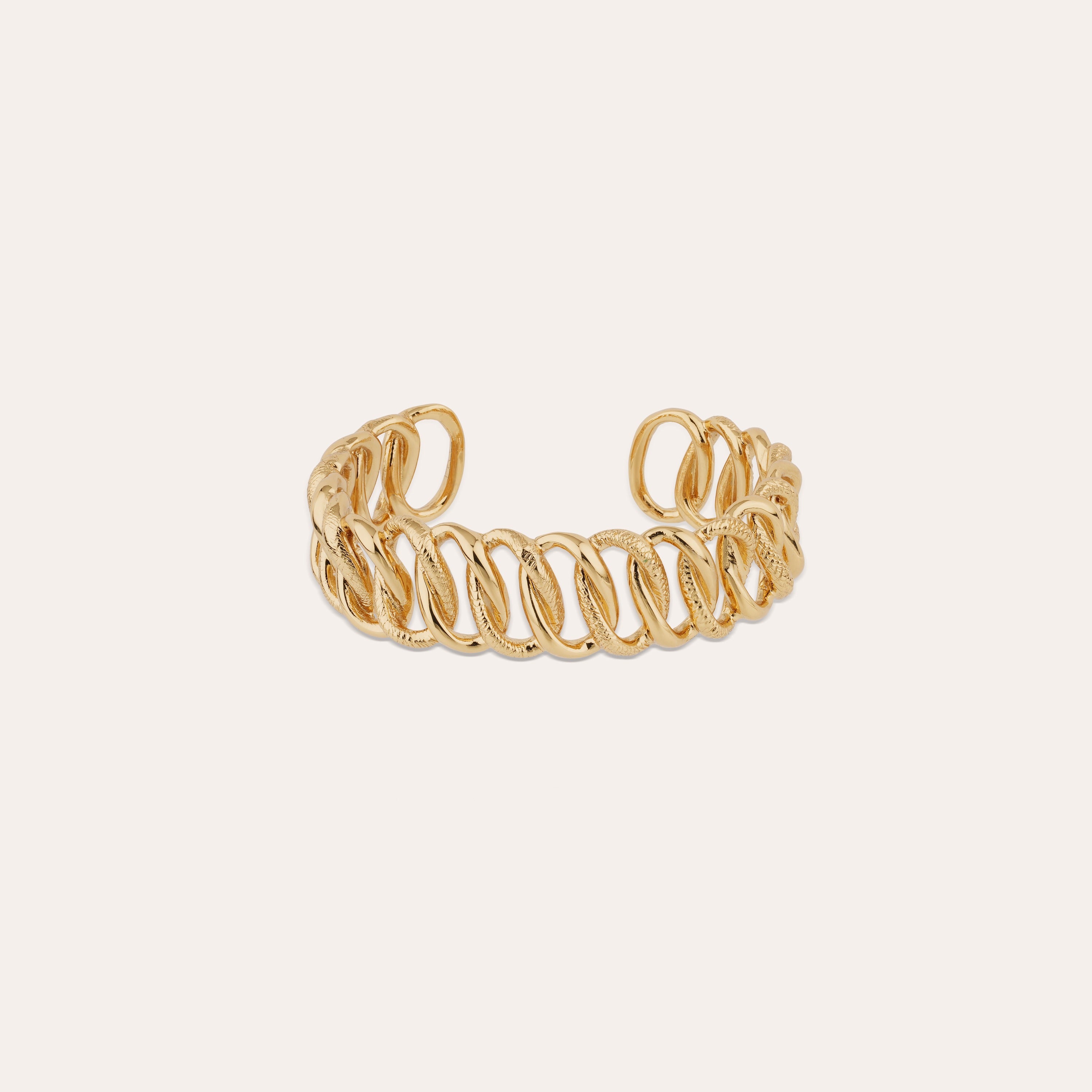 gas-bijoux-bracelet-bronx-petit-mod-le-dor-maille-gourmette-revisit-taille-ajust image 1