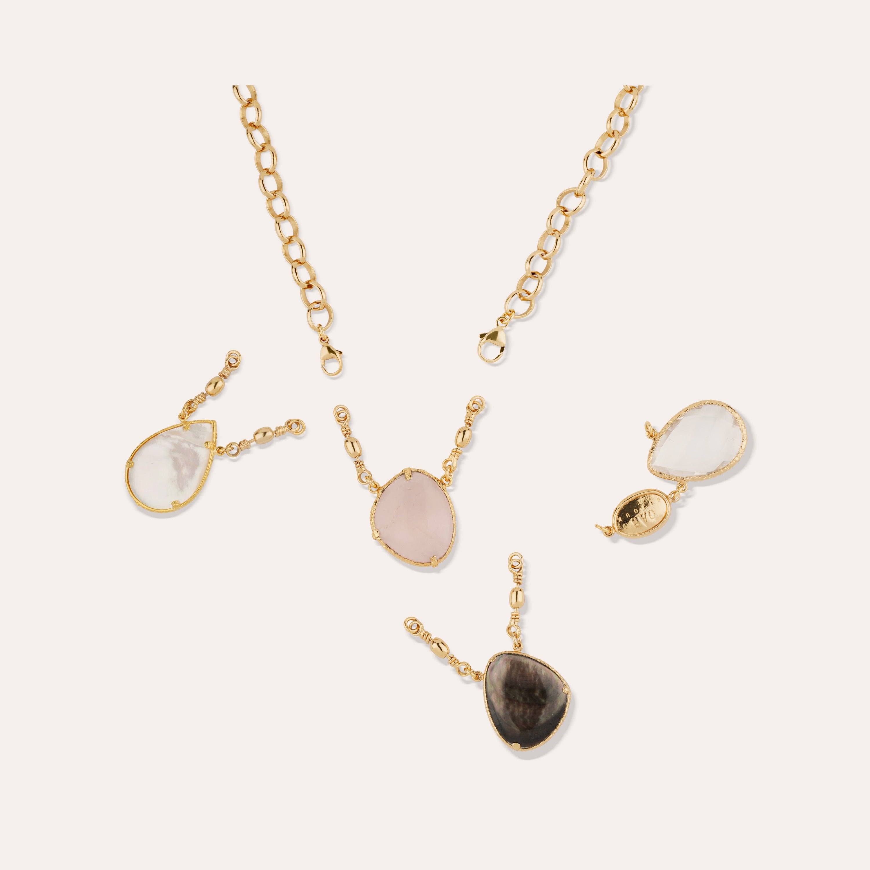 gas-bijoux-pendentif-serti-calcite-jaune-pour-collier-scapulaire image 2