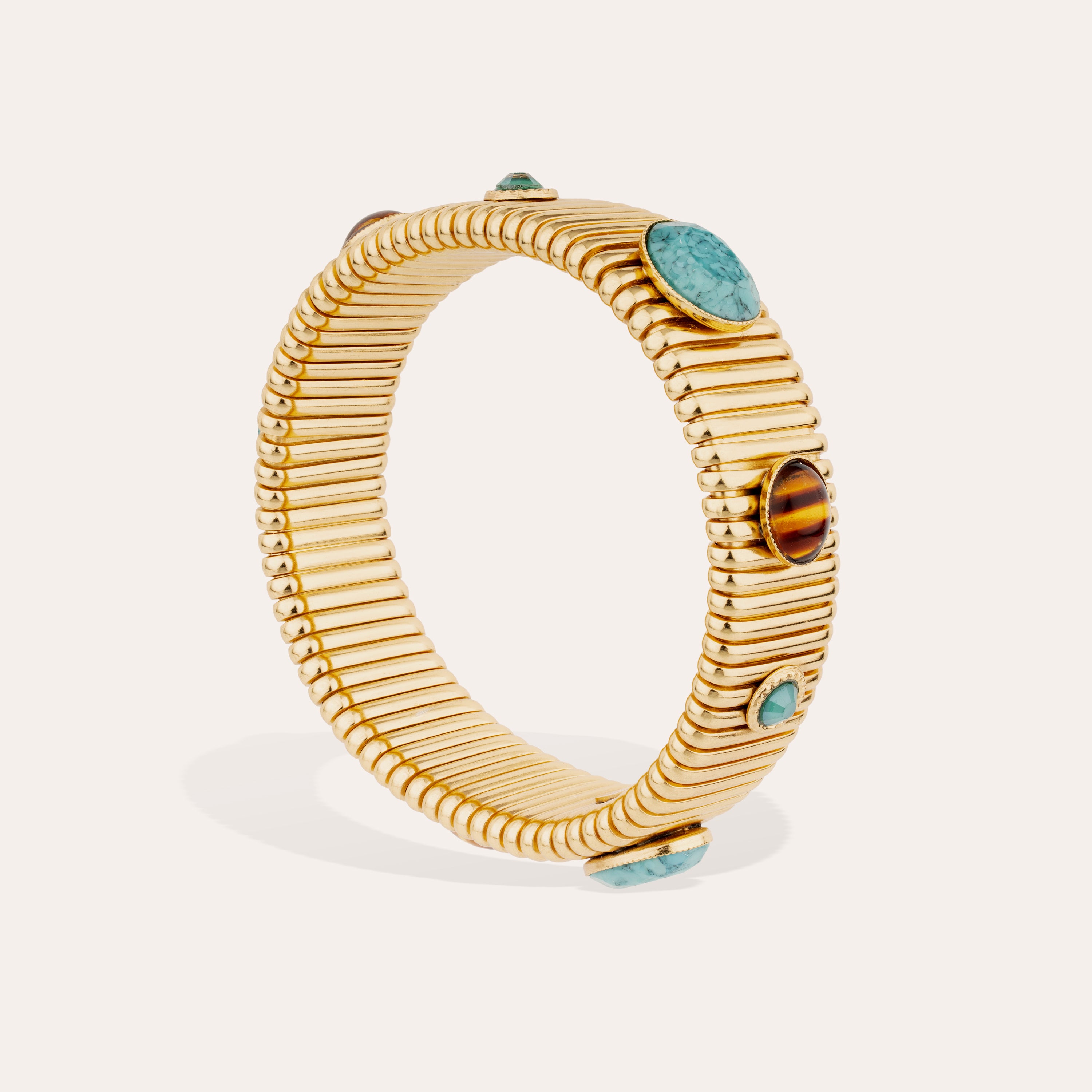 gas-bijoux-bracelet-strada-moyen-mod-le-maille-tubogas-dor-e-cabochons-p-te-de-v image 2