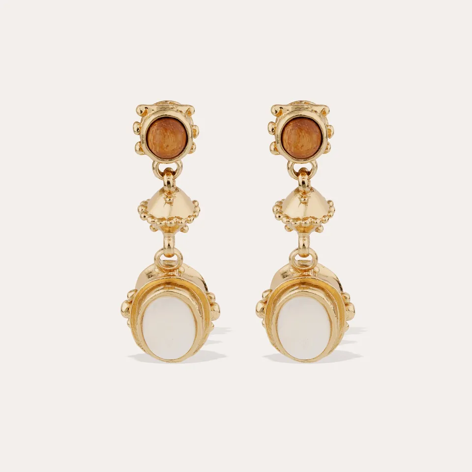 gas-bijoux-boucles-d-oreilles-amarante-trois-rangs-nacre-blanche-bois image 1