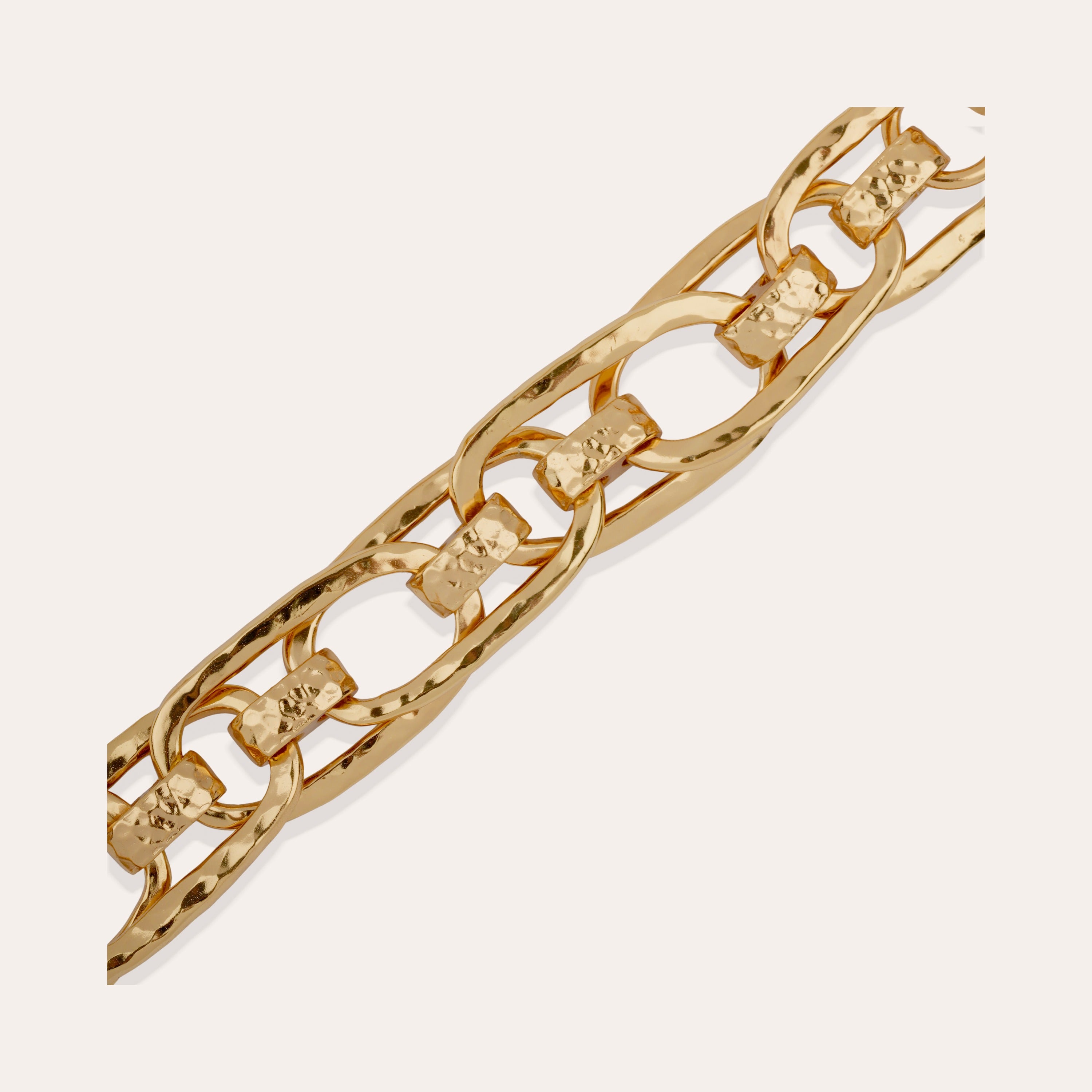 gas-bijoux-collier-maille-ovale-multi-dor-l-or-fin-maillons-martel-s-la-main-fer image 4