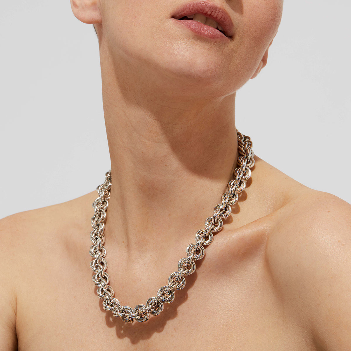 gas-bijoux-collier-maille-rond-entrecrois-argent-45-5-cm image 2