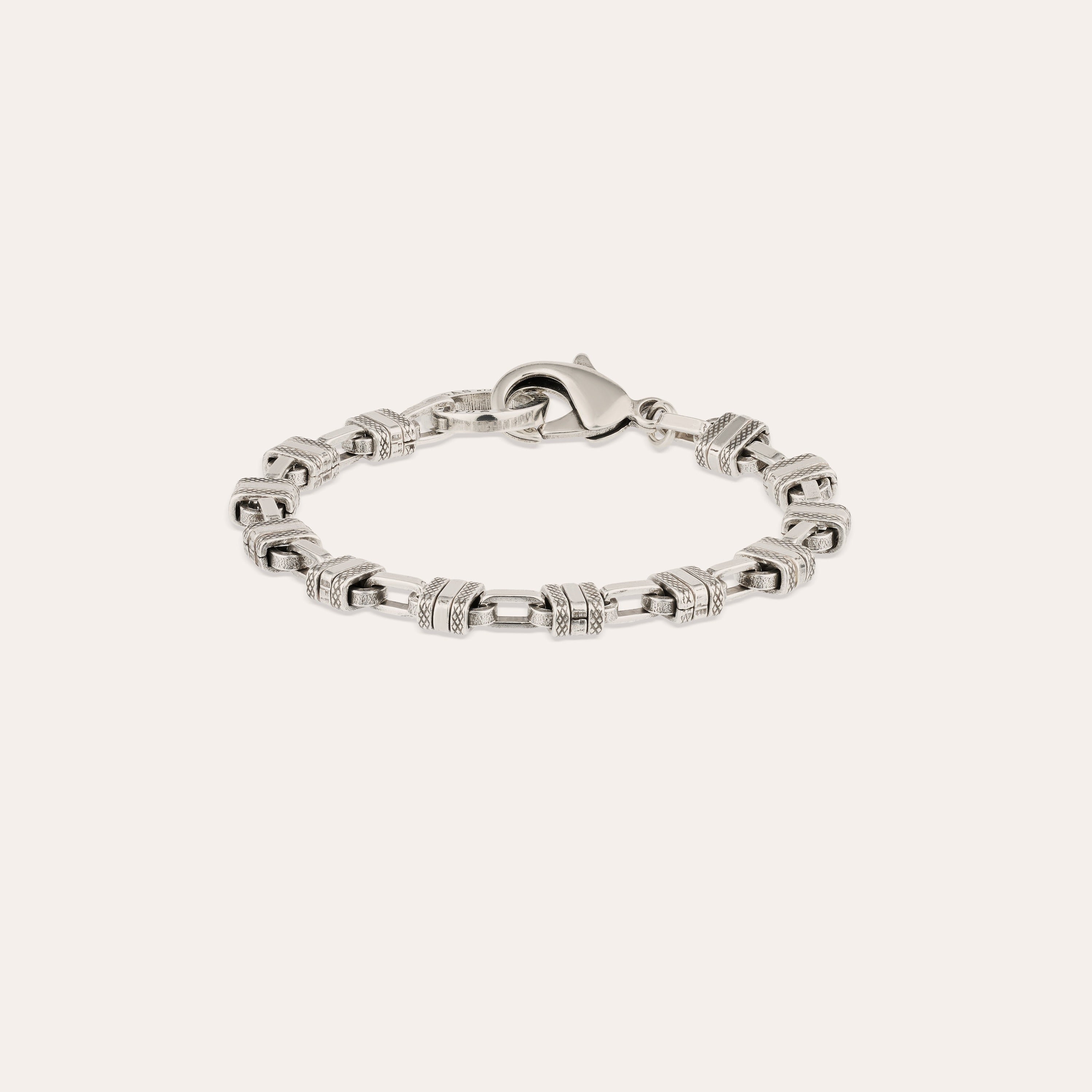 gas-bijoux-bracelet-rayl-argent-maillons-cubiques image 1