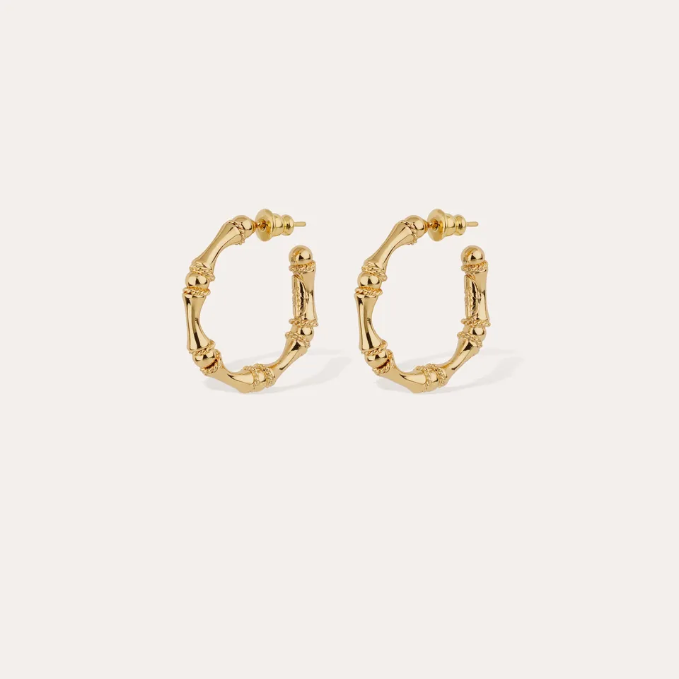 gas-bijoux-boucles-d-oreilles-cr-oles-bambou-mini-dor-es-l-or-fin image 1