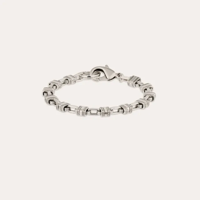 gas-bijoux-bracelet-rayl-argent-maillons-cubiques image 1