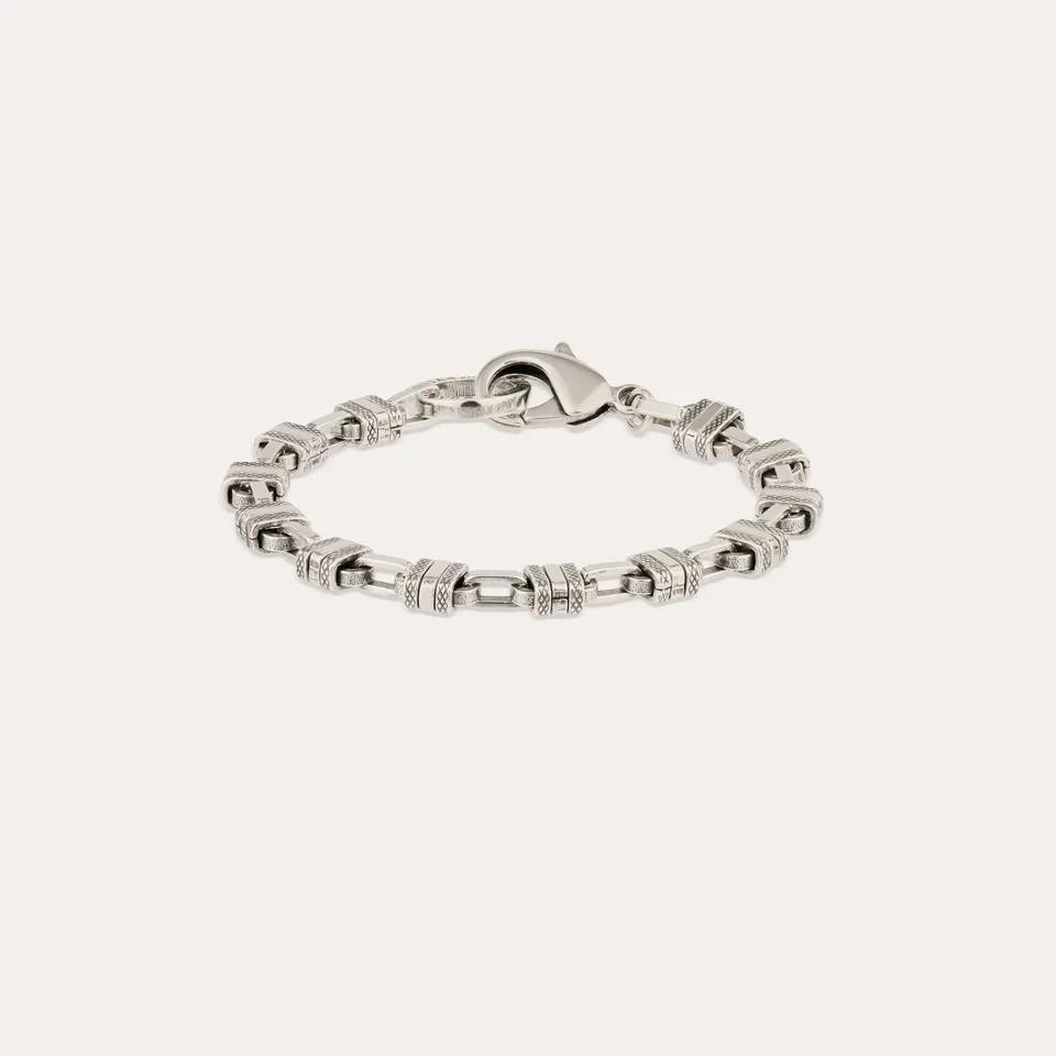 gas-bijoux-bracelet-rayl-argent-maillons-cubiques image 1