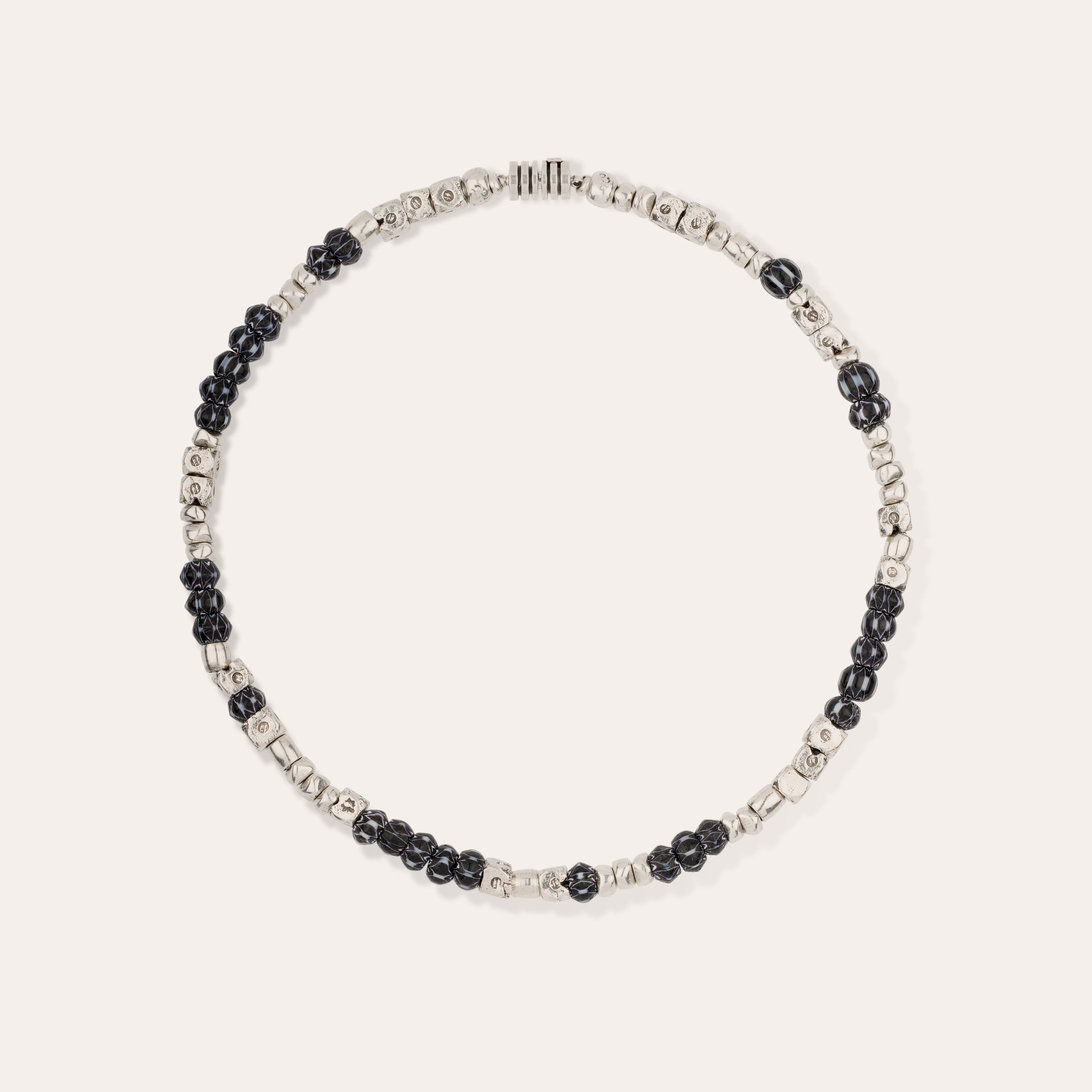 gas-bijoux-collier-sacha-argent-perles-argent-es-et-perles-de-verre-color-es image 1