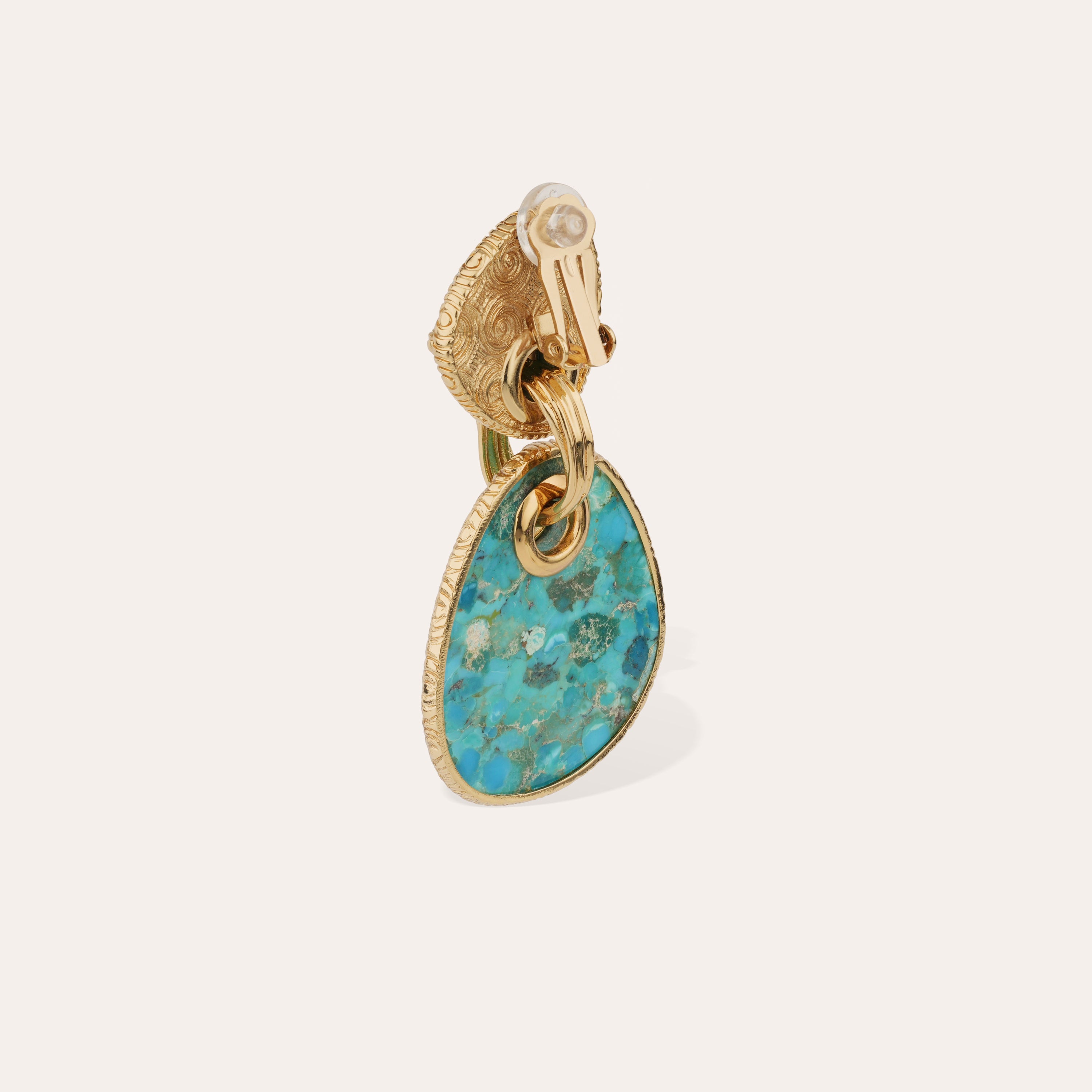 gas-bijoux-boucles-d-oreilles-silia-grand-mod-le-dor-es-turquoise-onyx-noir image 3