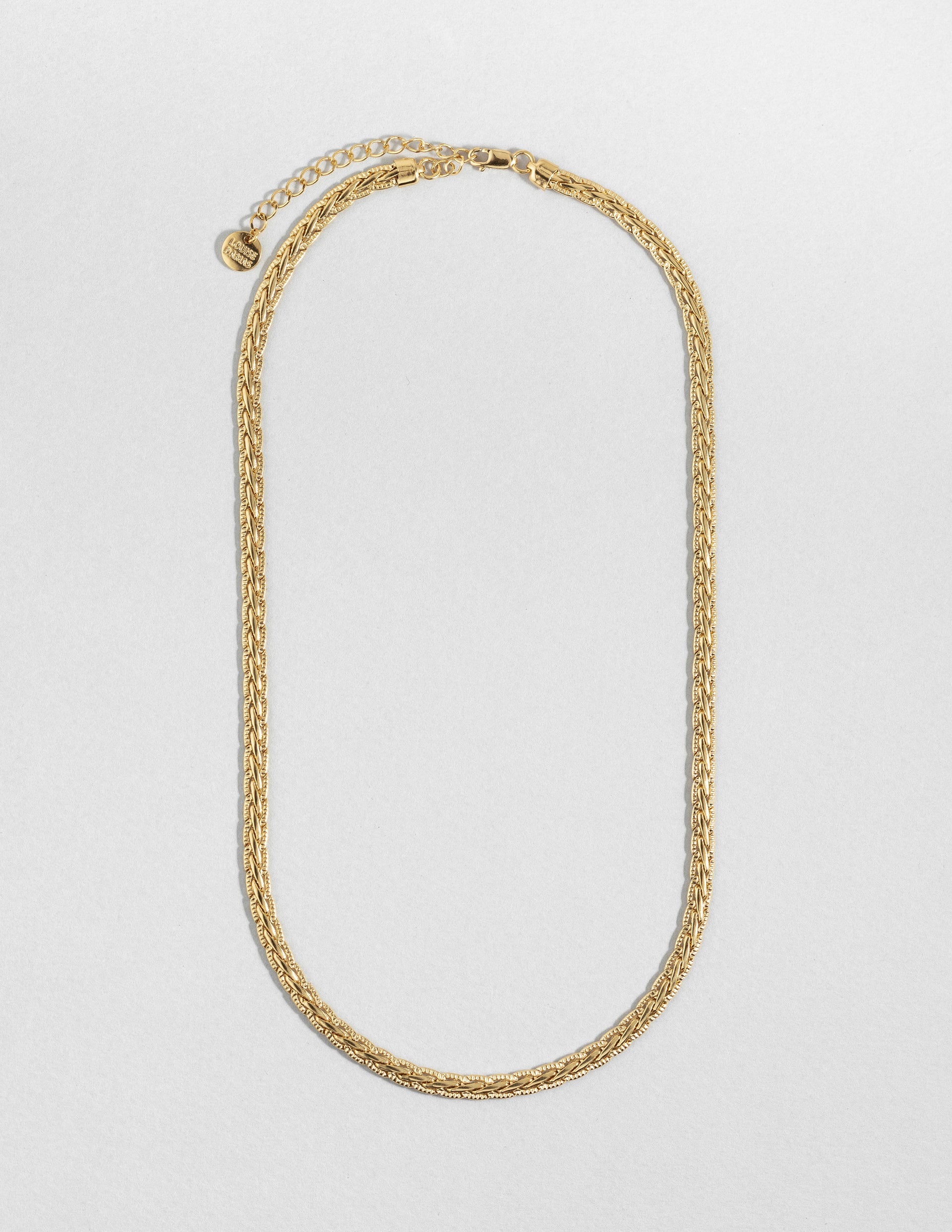 louise-damas-collier-la-tresse-maille-plate-tress-e-fini-cisel image 1