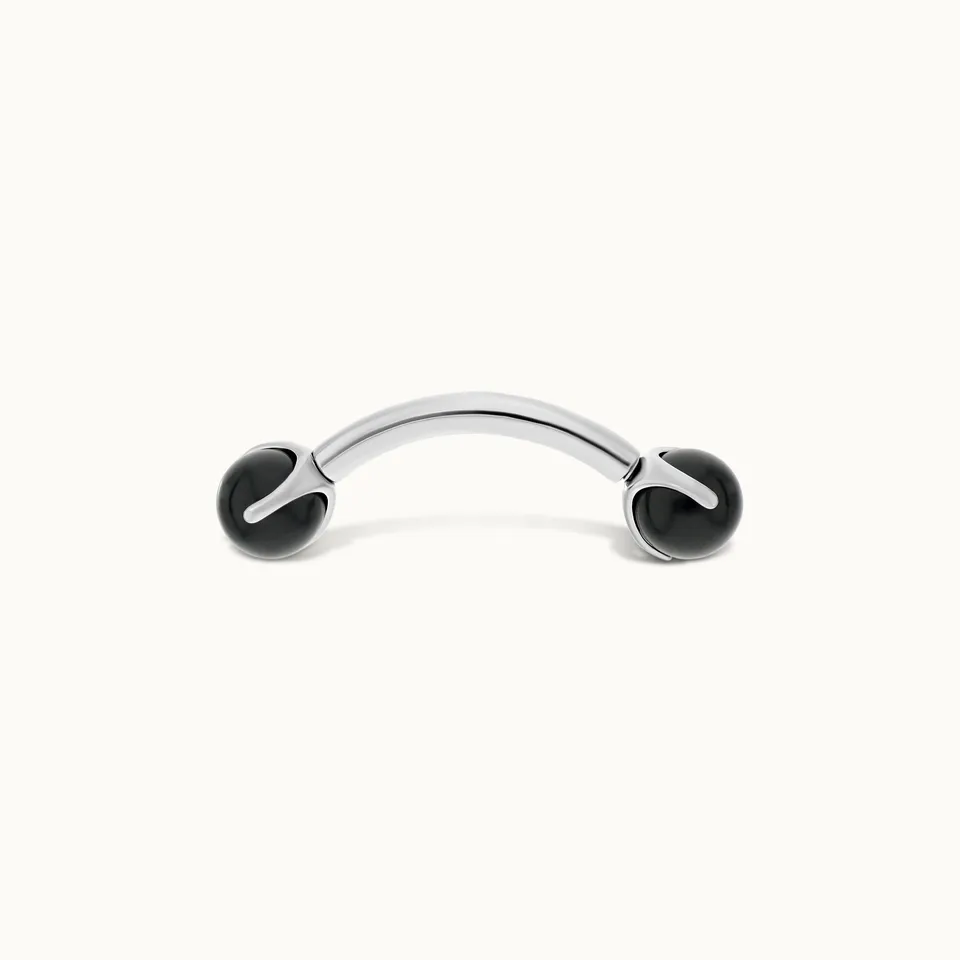 obsidian-piercing-barre-courb-e-onyx-piercing-incurv-titane-pierres-naturelles-d image 1