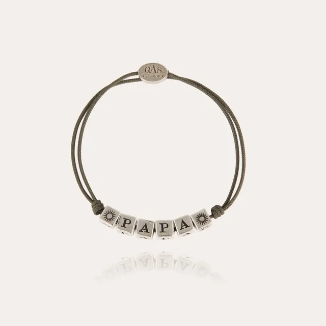 gas-bijoux-bracelet-papa-argent-bracelet-porte-bonheur-message image 1