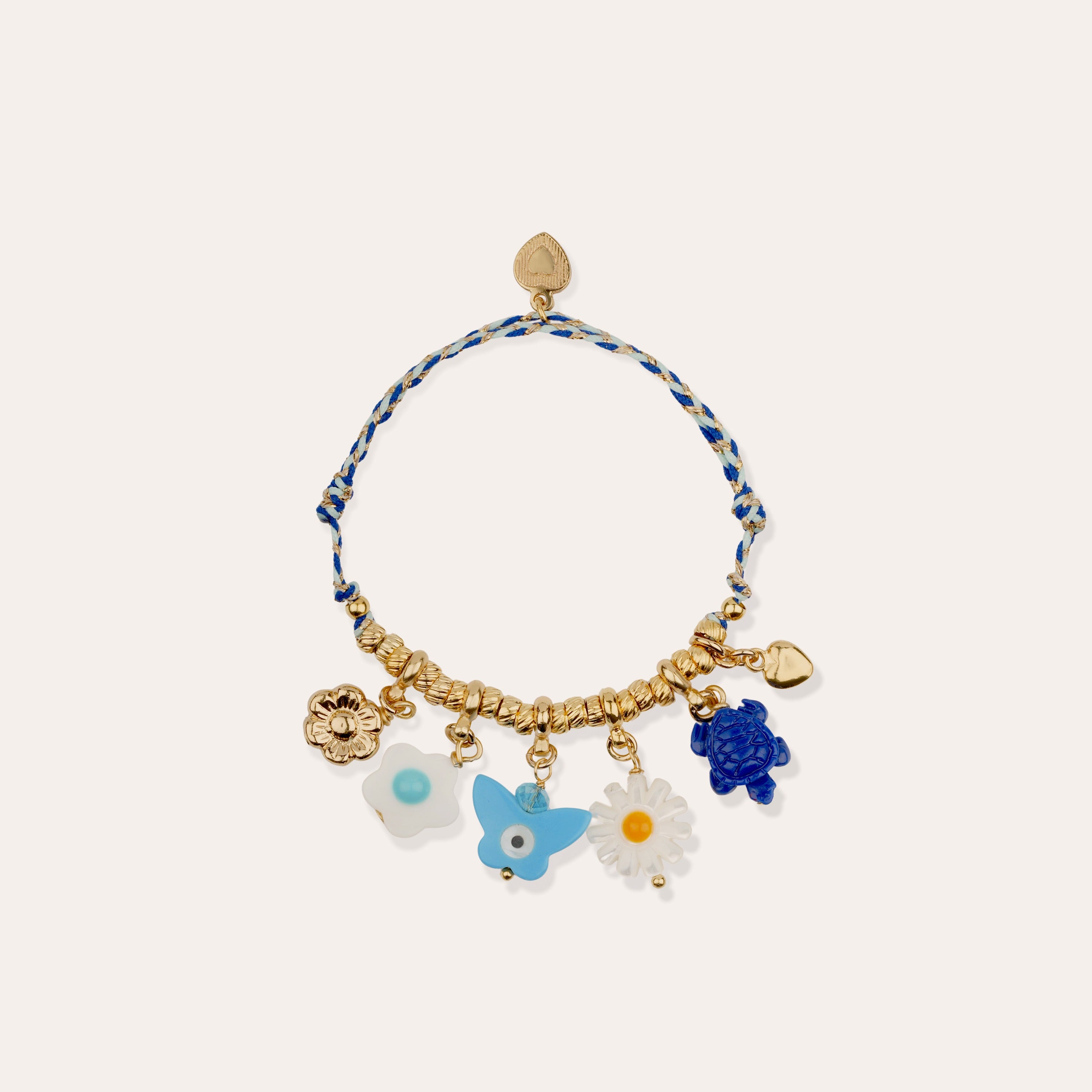 gas-bijoux-bellagio-bracelet-enfant-ras-de-cou-tress-dor-charms image 1