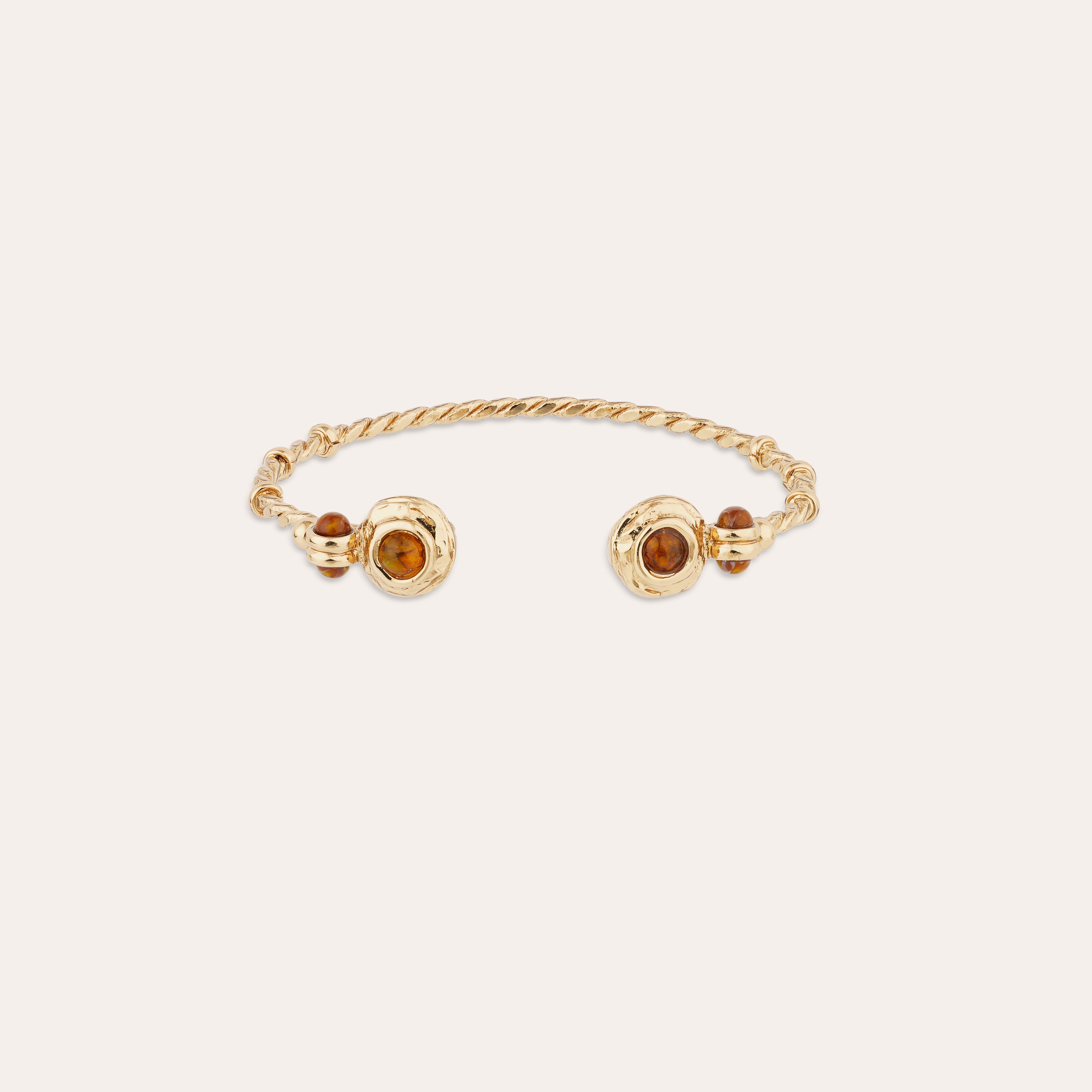 gas-bijoux-bracelet-jonc-amarante-torsade-mini-dor-l-or-fin image 1