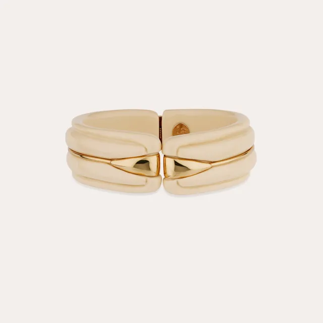 gas-bijoux-bracelet-cume-manchette-ac-tate-dor-ivoire image 1