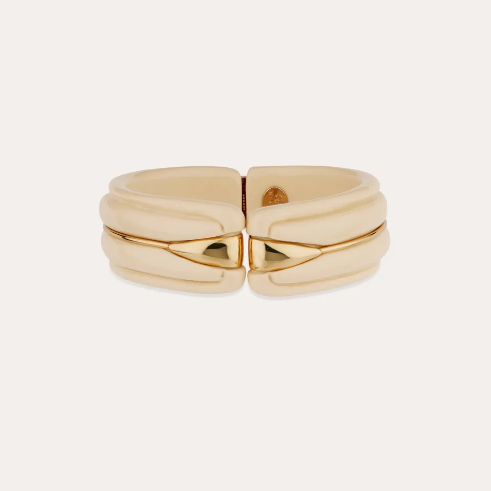 gas-bijoux-bracelet-cume-manchette-ac-tate-dor-ivoire image 1