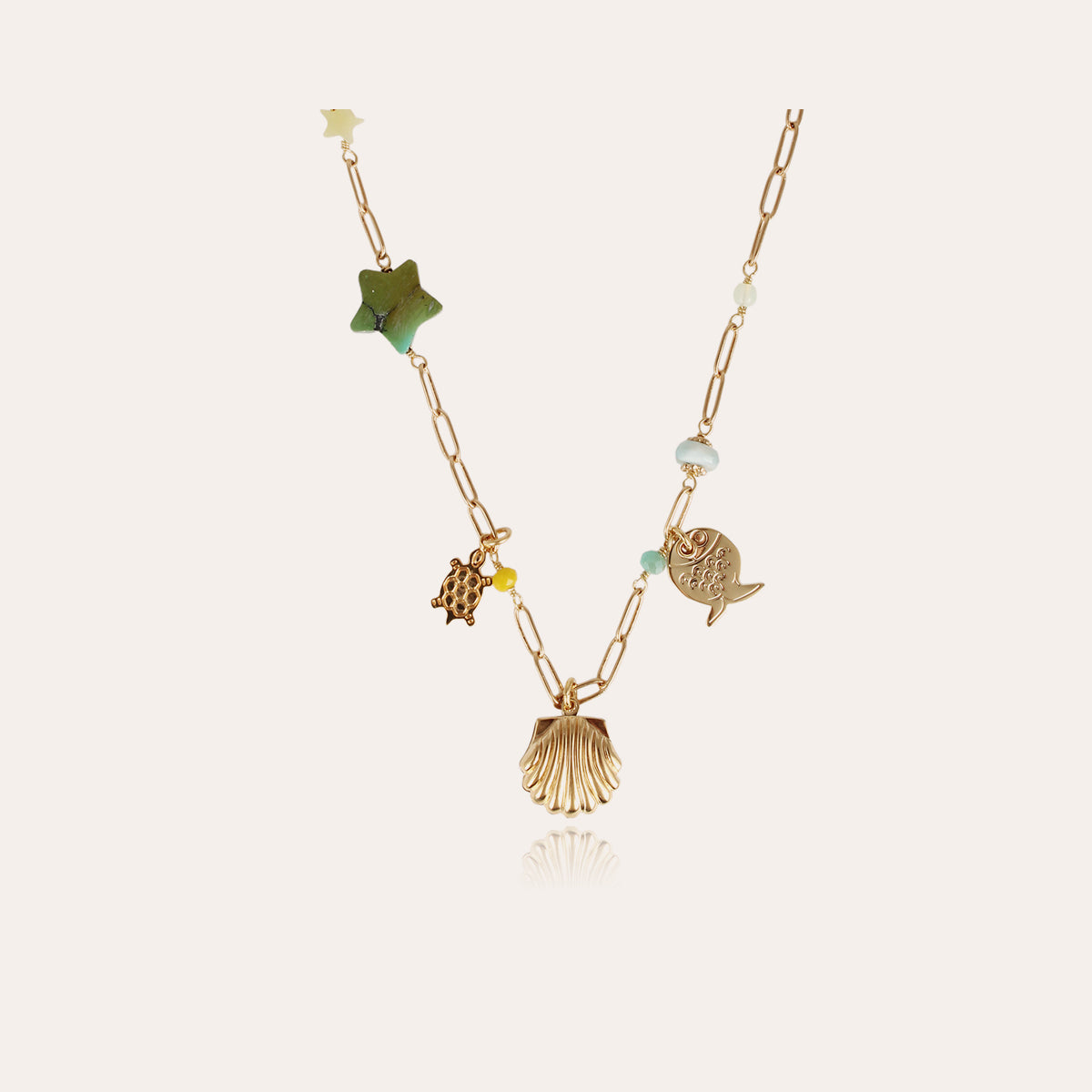 gas-bijoux-collier-capucine-enfant-cha-ne-dor-e-perles-et-charms image 1
