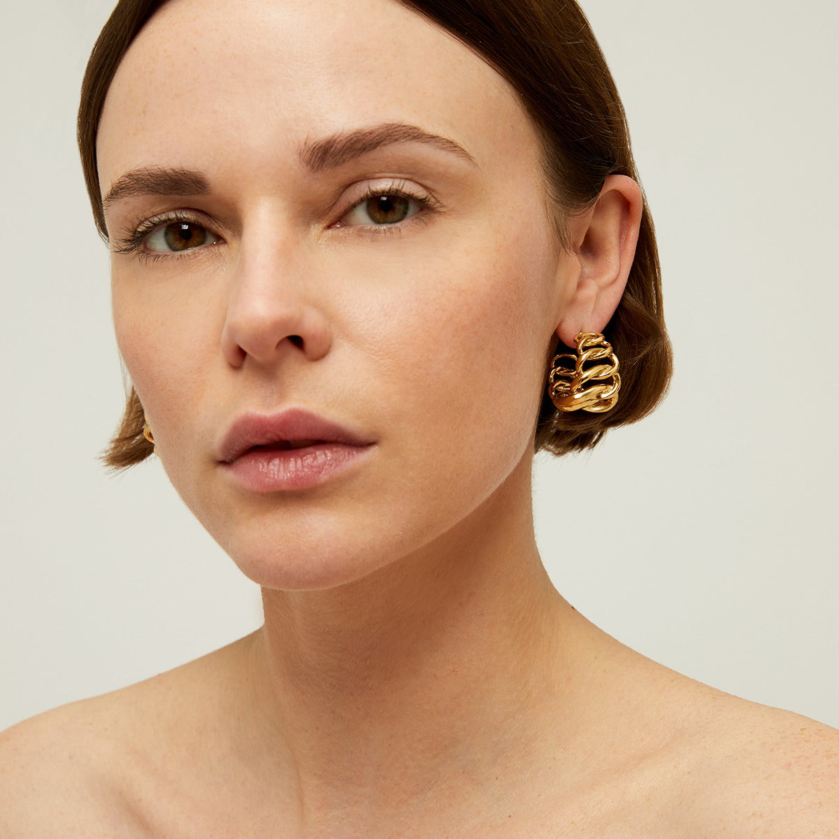 gas-bijoux-bronx-boucles-d-oreilles-cr-oles-dor-es-maille-gourmette image 2