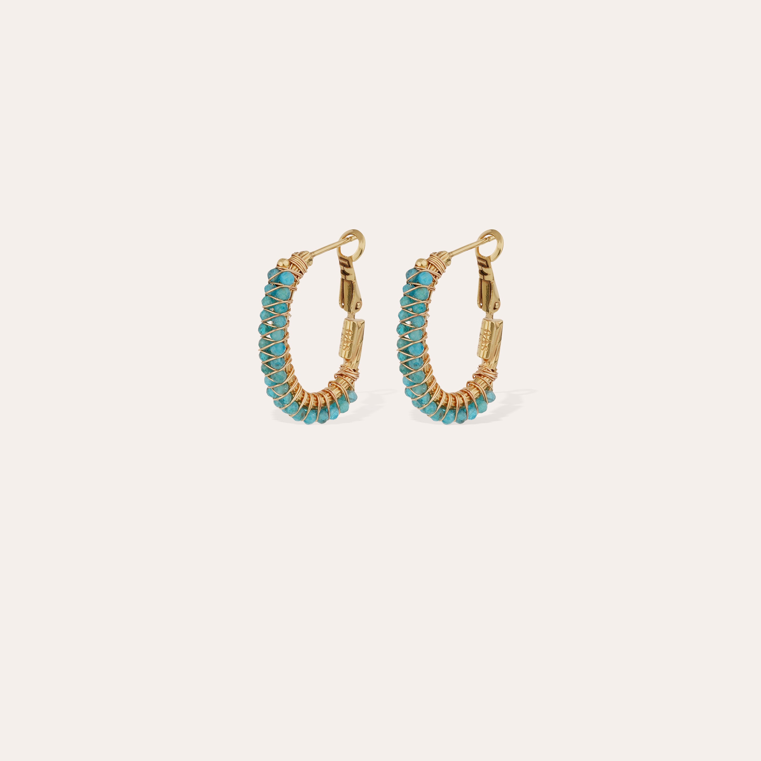 gas-bijoux-boucles-d-oreilles-cr-oles-lyre-apatite-bleue-dor-es-l-or-fin image 1