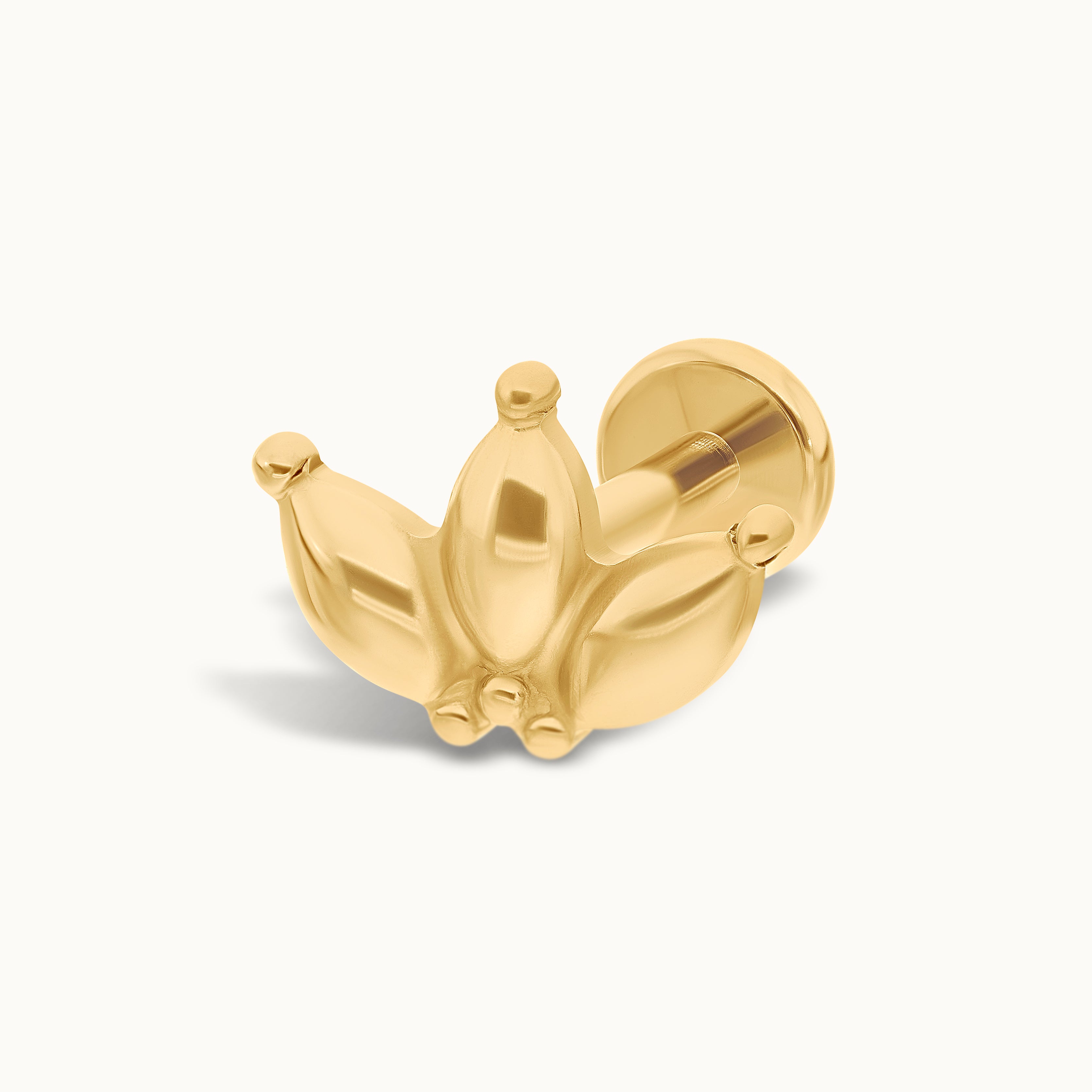 obsidian-piercing-colette-embout-titane-pvd-gold-sculpt-vissage-interne-conch-h- image 1