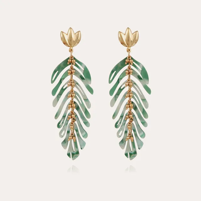 gas-bijoux-boucles-d-oreilles-cavallo-ac-tate-vert image 1
