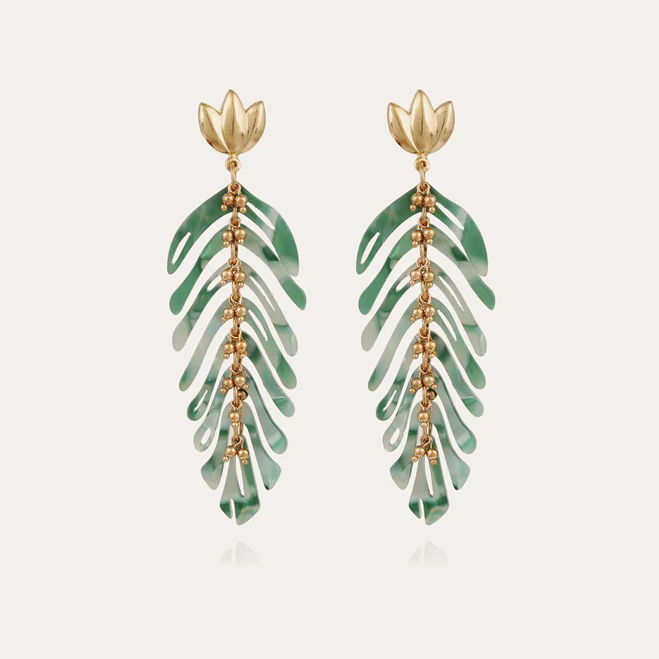 gas-bijoux-boucles-d-oreilles-cavallo-ac-tate-vert image 1