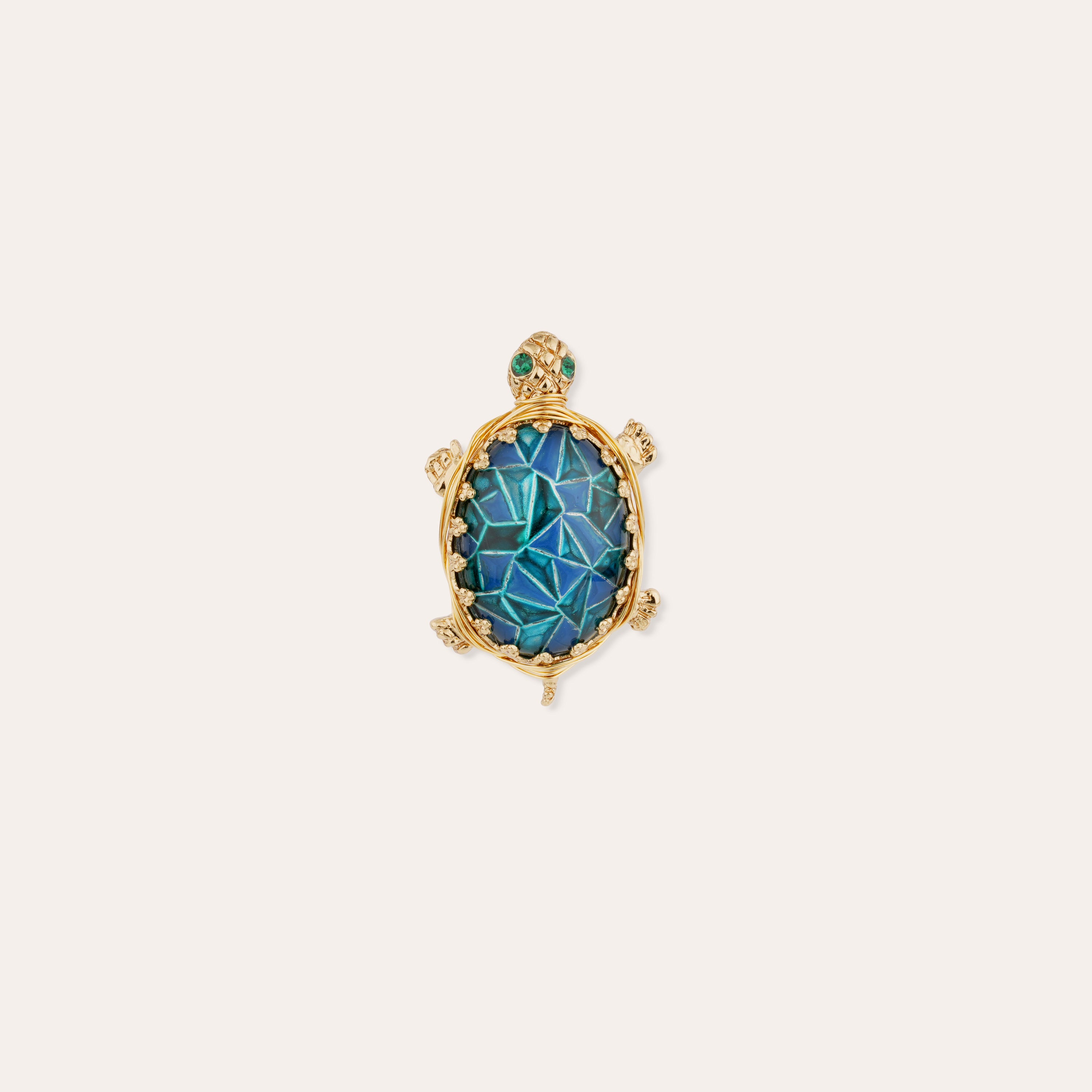 gas-bijoux-broche-tortue-broche-dor-e-l-or-fin-avec-cabochon-graphique-et-strass image 1