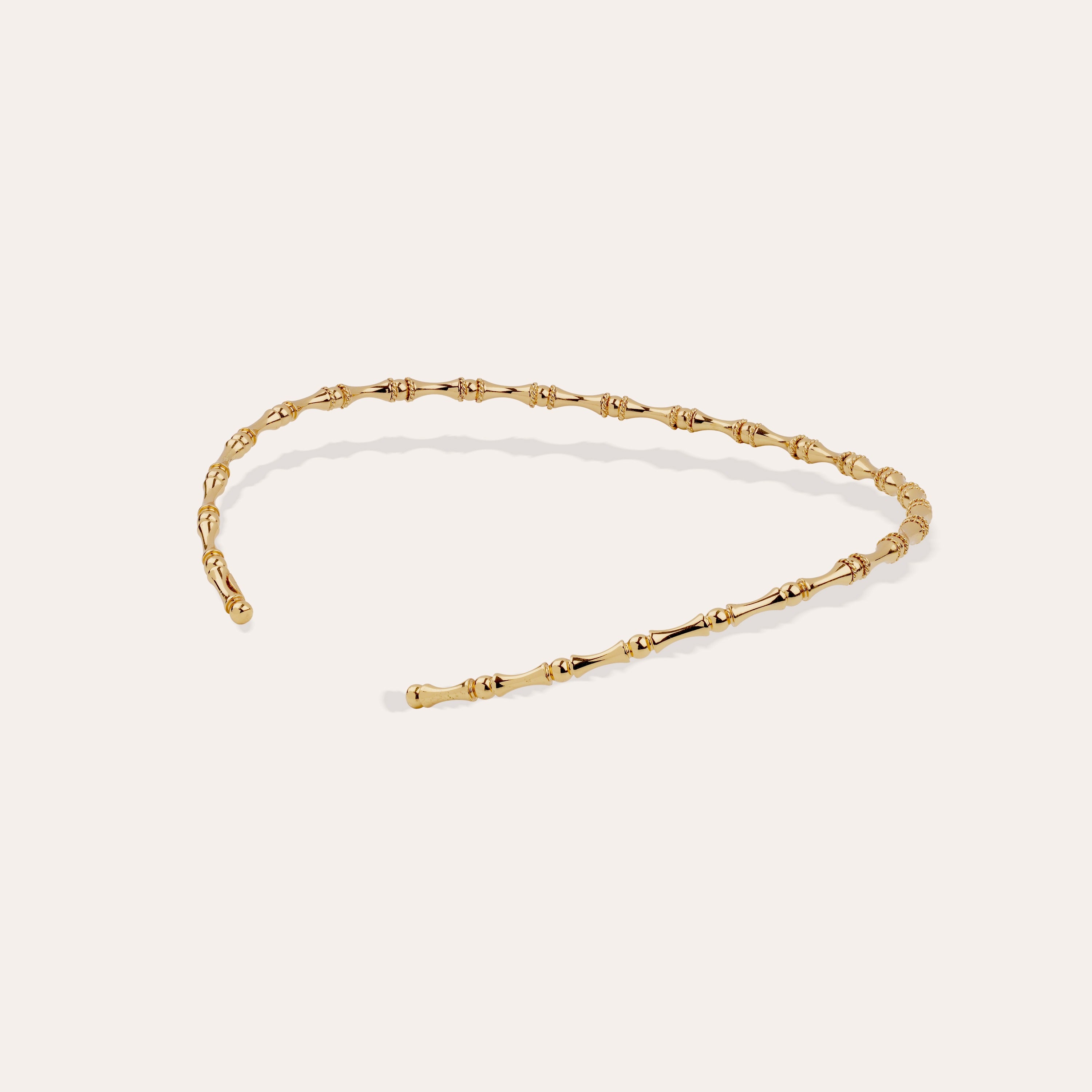 gas-bijoux-collier-bambou-dor-collier-torque-ajustable-plaqu-or-fin image 3
