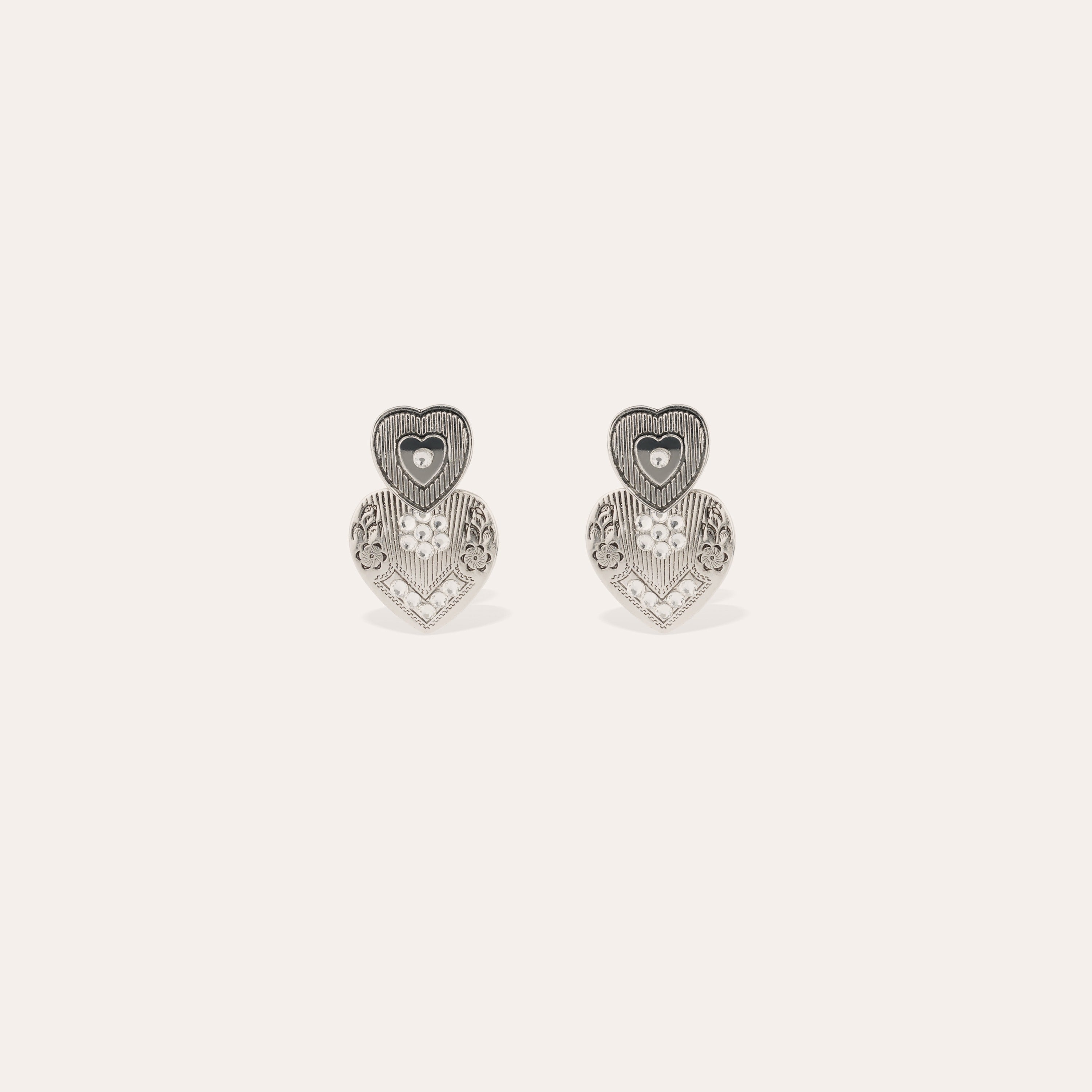 gas-bijoux-boucles-d-oreilles-i-love-you-mini-pendantes-argent-es-c-urs-suspendu image 1