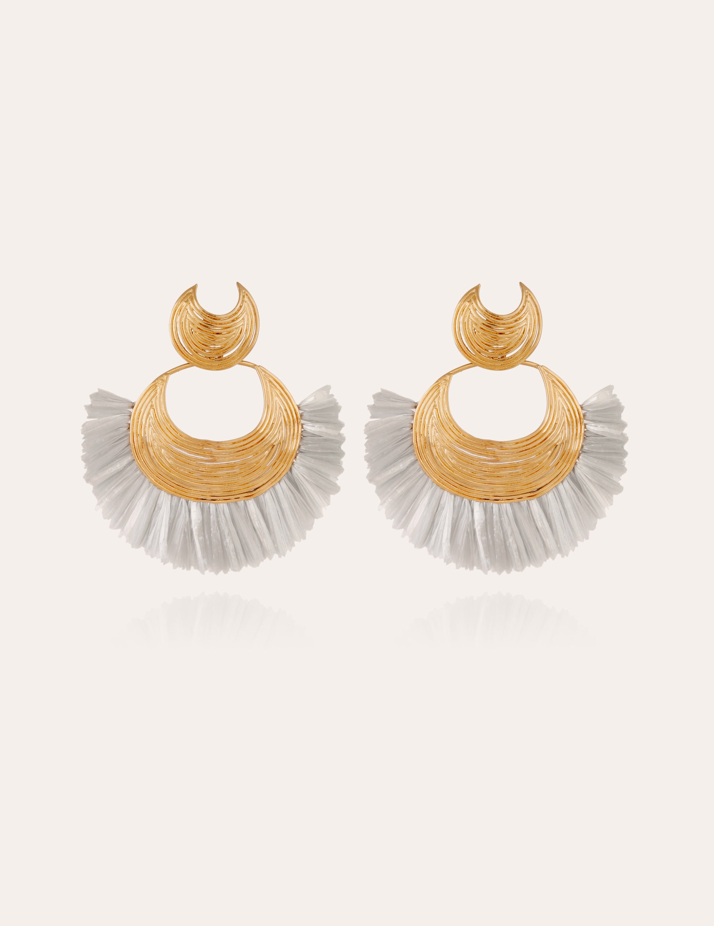 gas-bijoux-boucles-d-oreilles-luna-wave-raphia-dor-es-l-or-fin-faites-main image 1